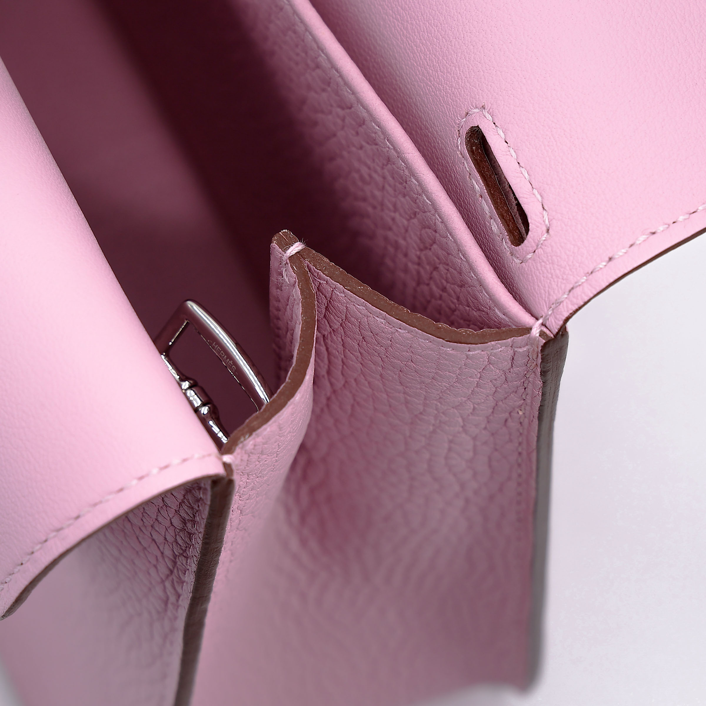 Unused ( Rank NS ) HERMÈS Halzan 25 Mauve Sylvestre (X9) Clemence