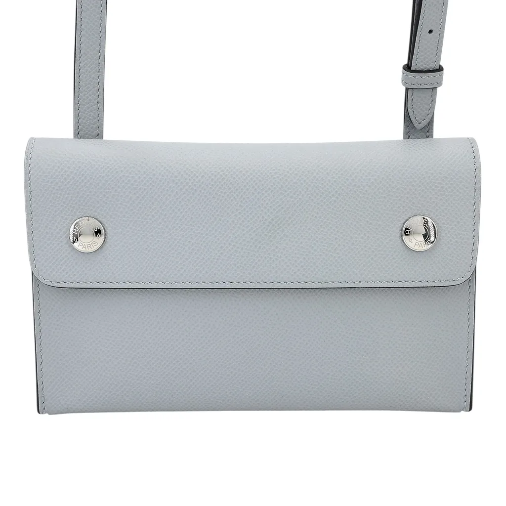 Hermesnap Wallet Bleu Glacier (8U)