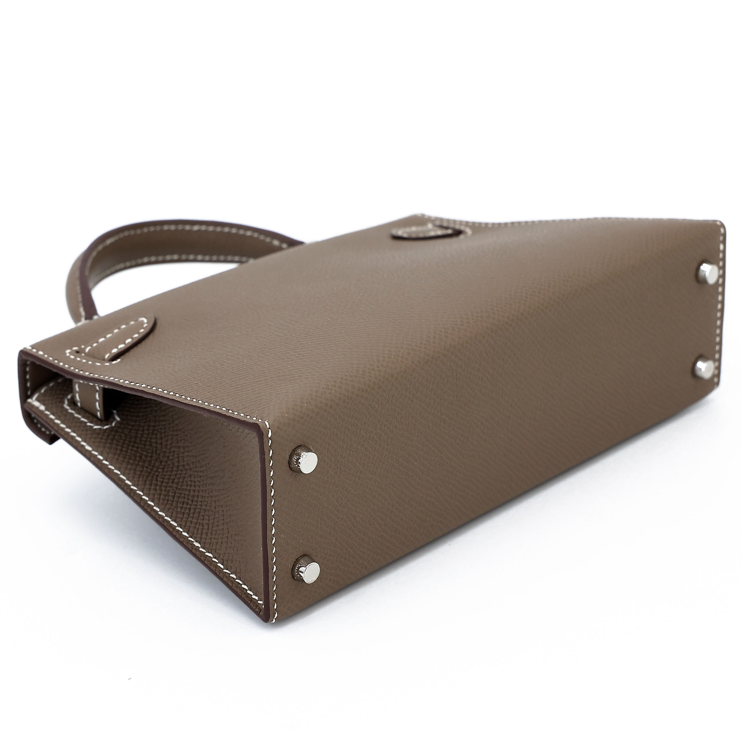 ランク N 新品 HERMÈS エルメス ミニケリー2 エトゥープ (18) エプソン