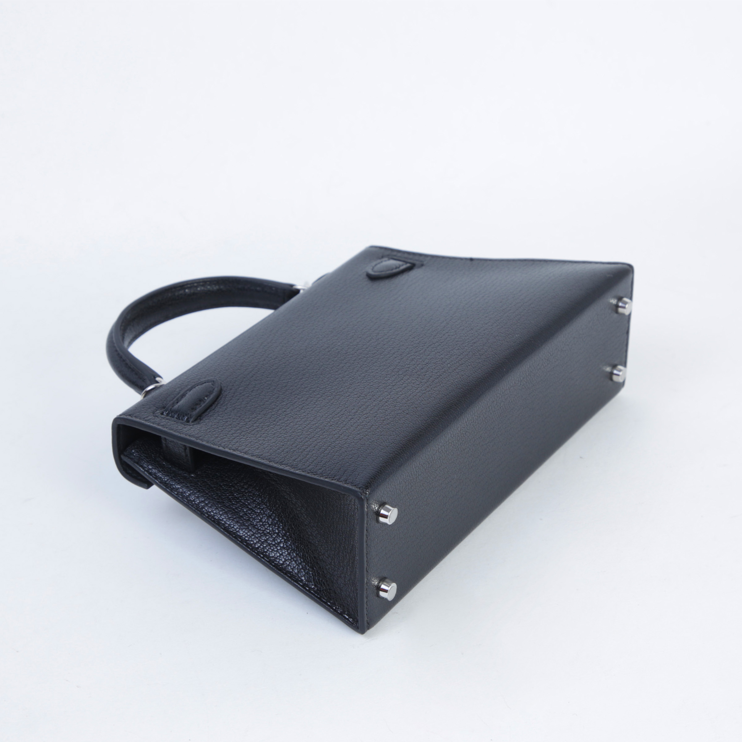 ランク N 新品 HERMÈS エルメス ミニケリー2 ブラック (89) シェーブル