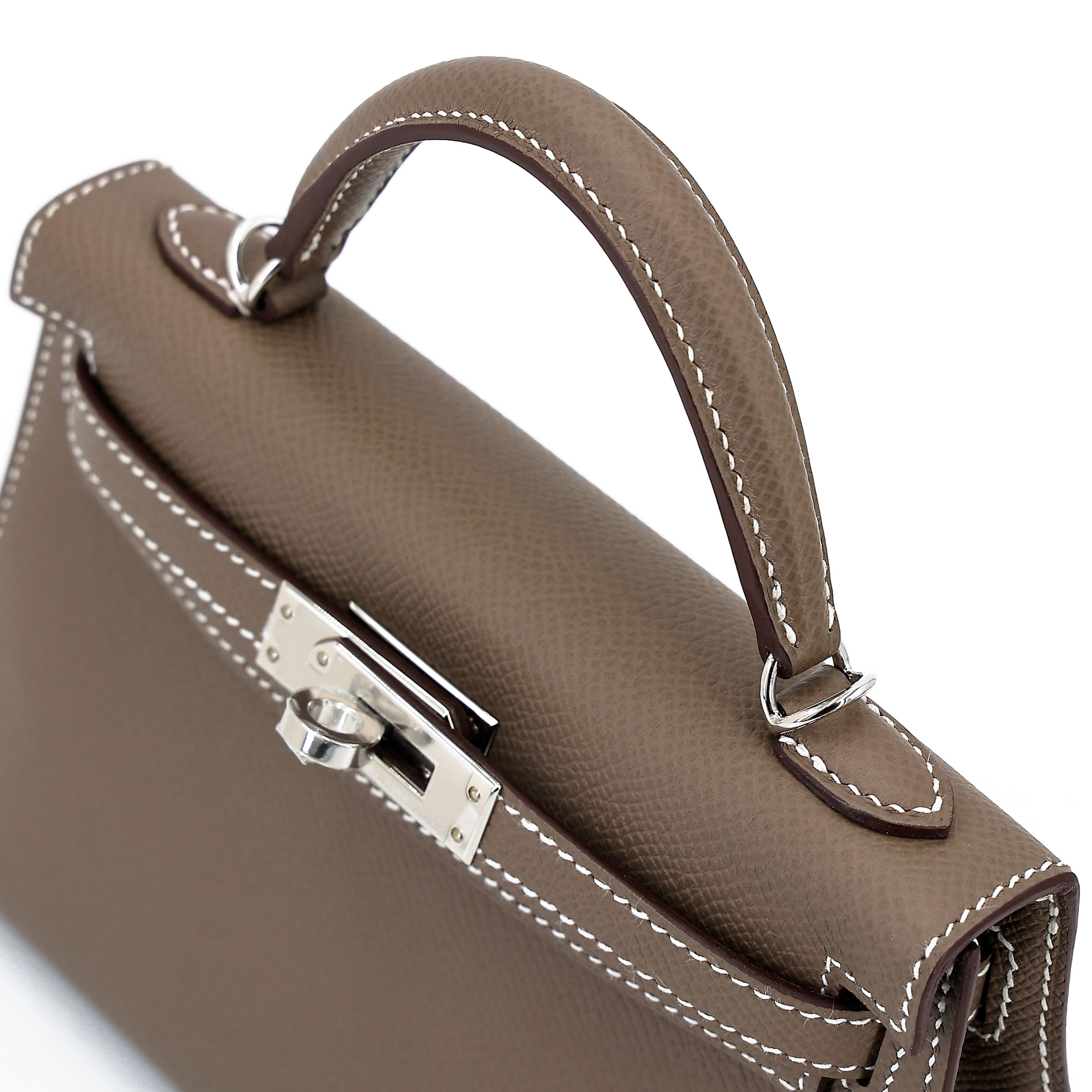 ランク N 新品 HERMÈS エルメス ミニケリー2 エトゥープ (18) エプソン