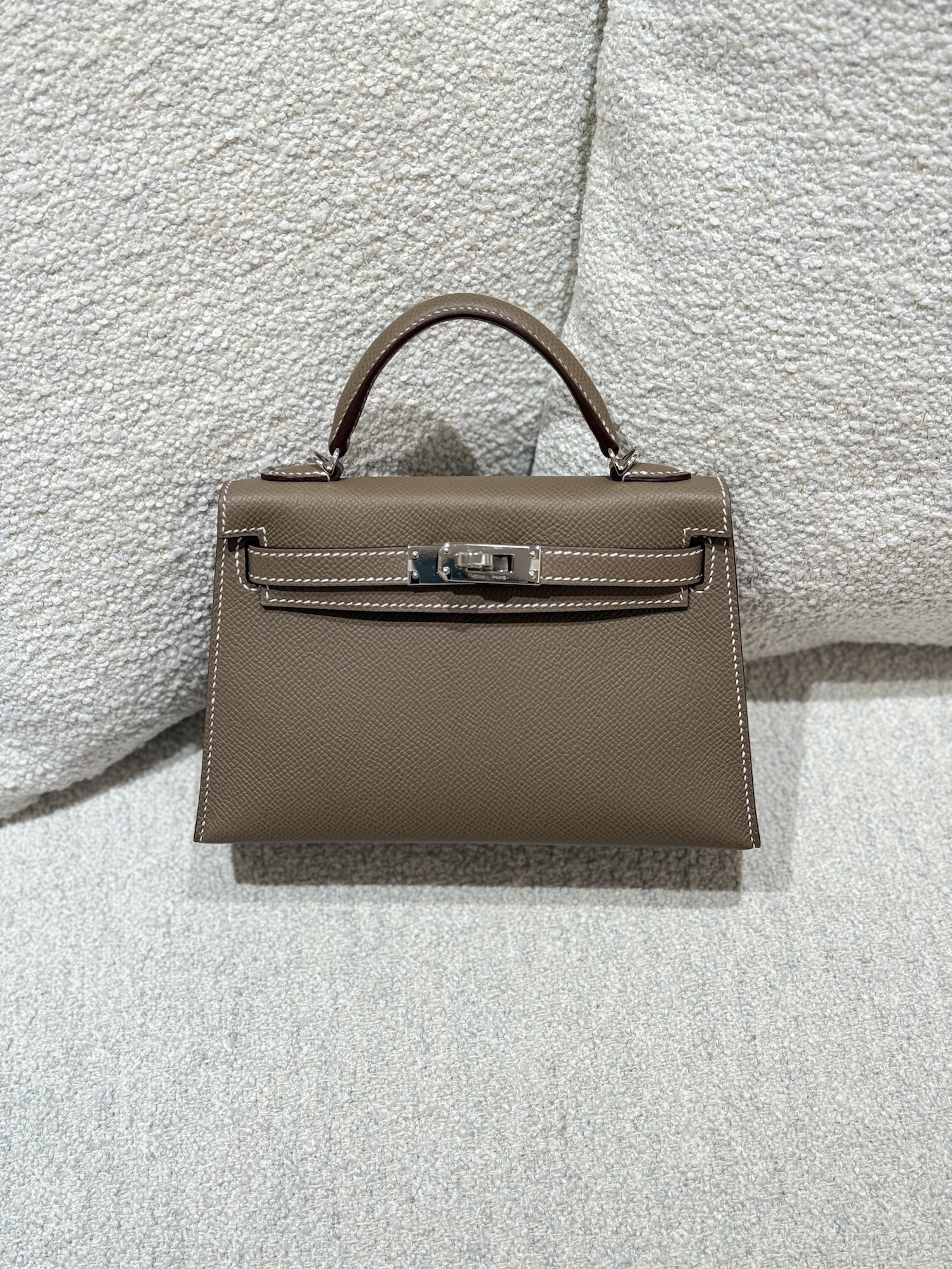 ランク N 新品 HERMÈS エルメス ミニケリー2 エトゥープ (18) エプソン