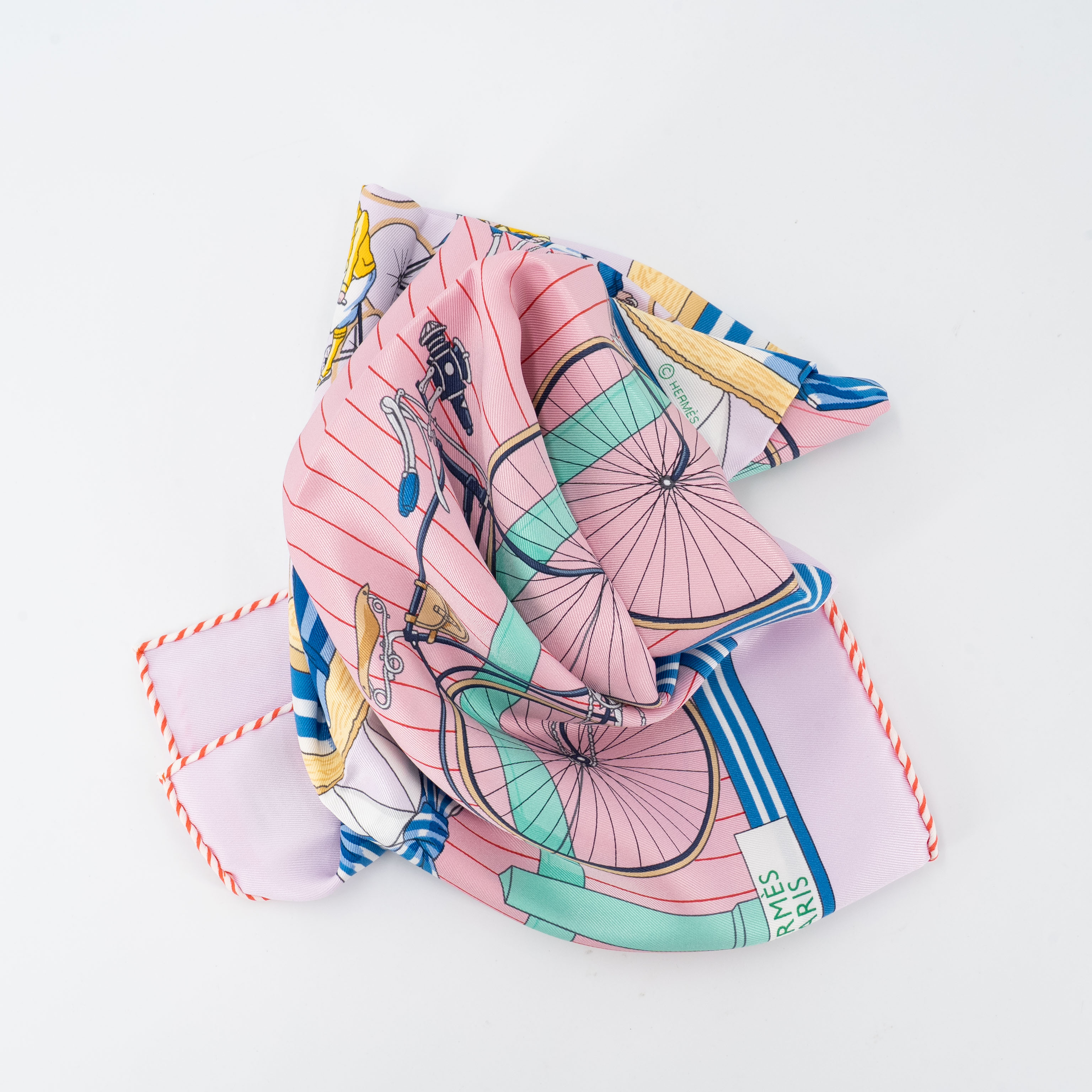 ランク N 新品 HERMÈS エルメス カレ70 ベカン ピンク シルク - GINZA