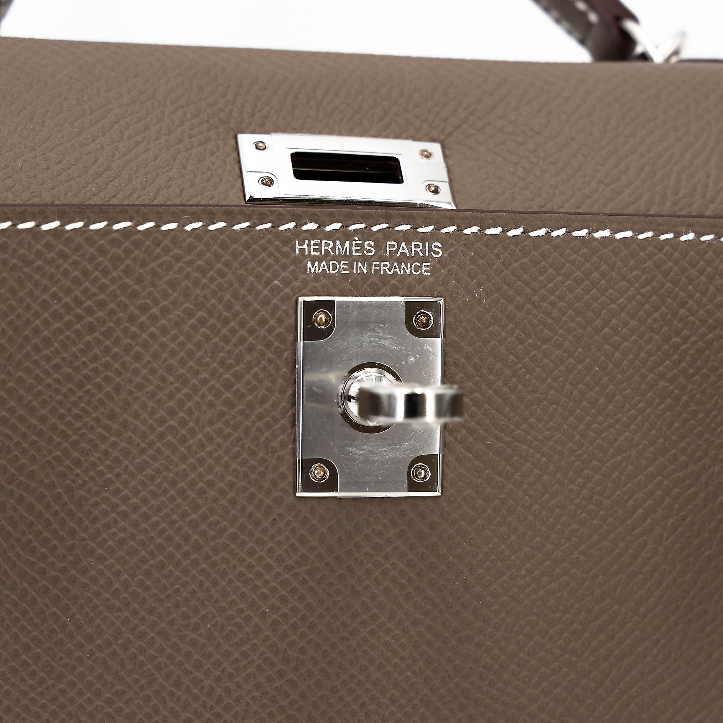 ランク N 新品 HERMÈS エルメス ミニケリー2 エトゥープ (18) エプソン