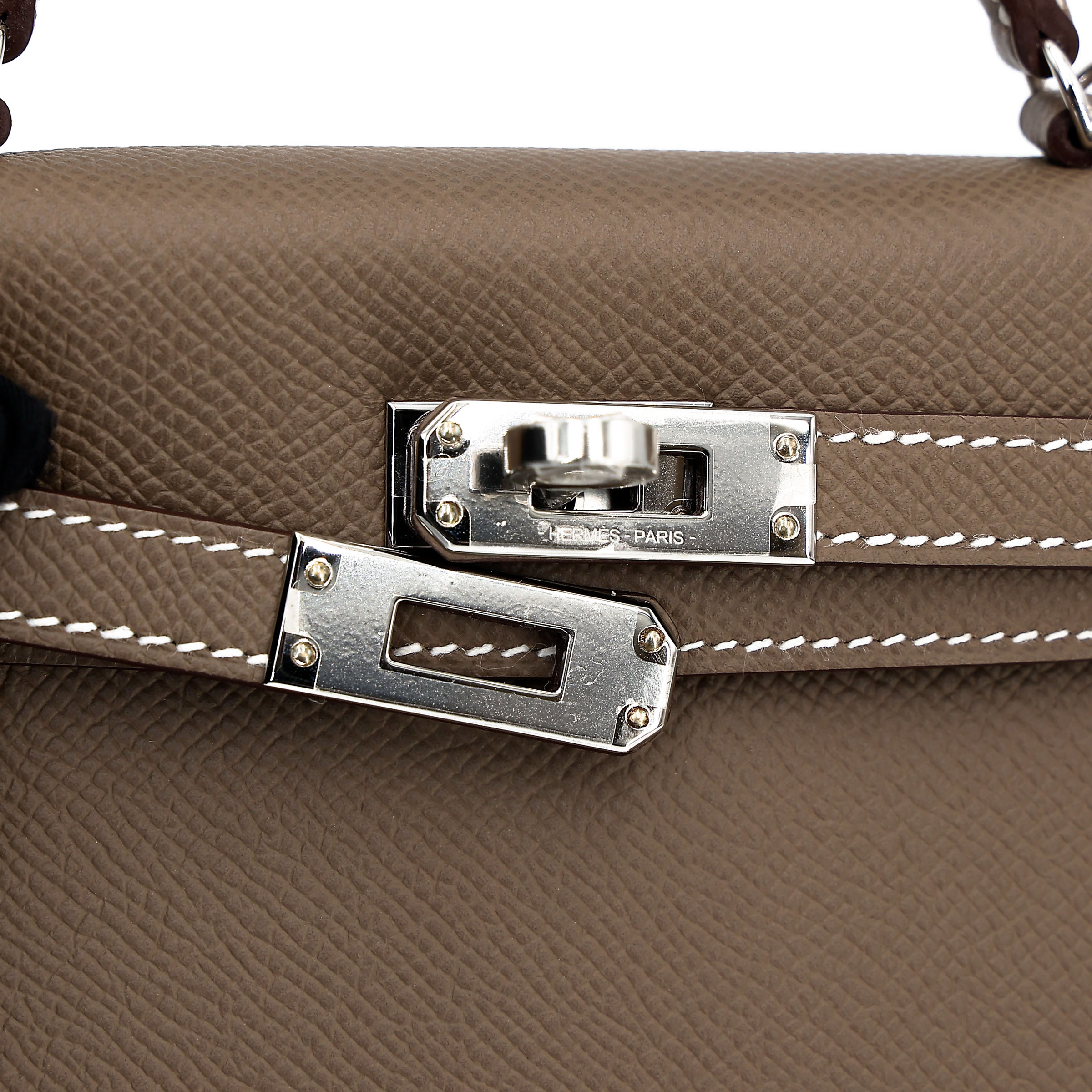 ランク N 新品 HERMÈS エルメス ミニケリー2 エトゥープ (18) エプソン