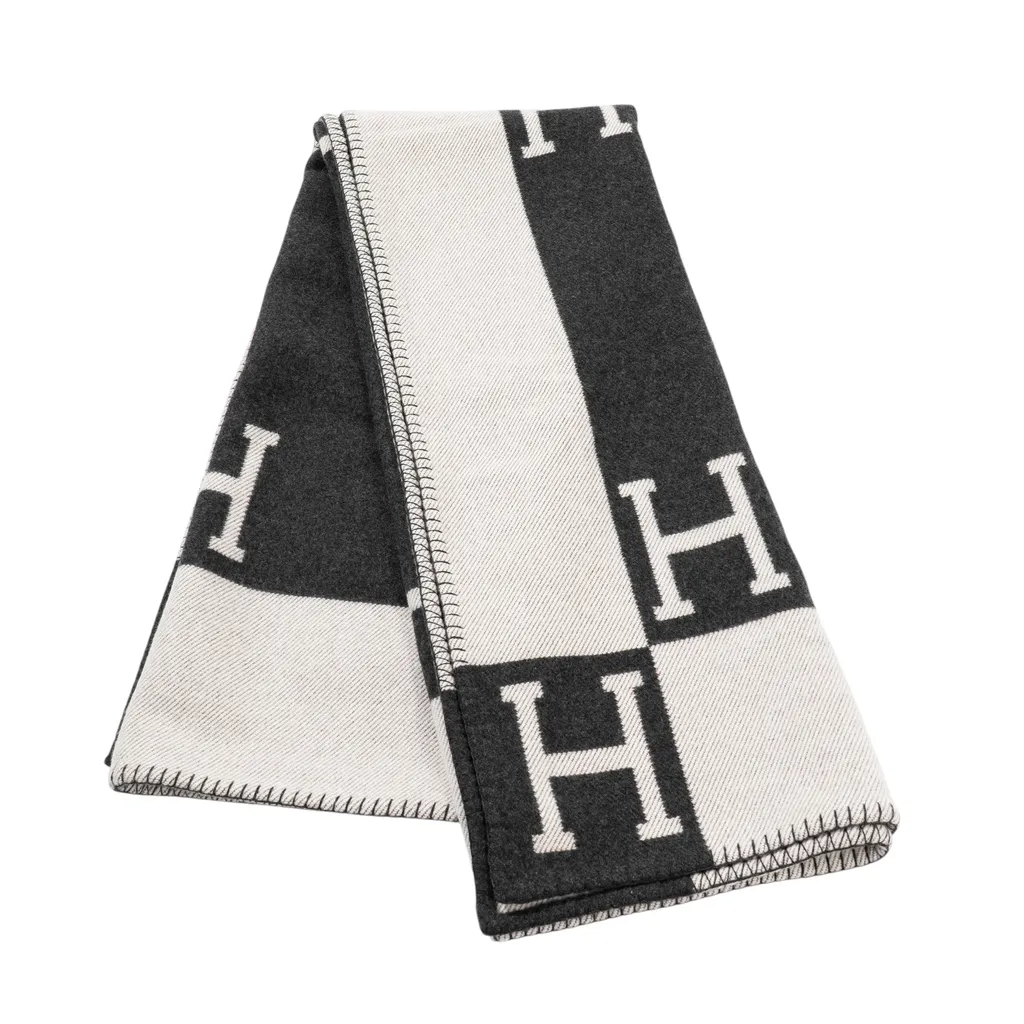 Avalon sofa throw / blanket Gris Fonce (84) Ecru