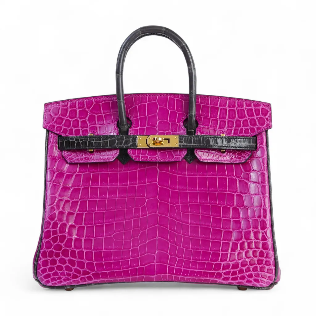 Birkin 25 Rose Scheherazade (J5) Gris Fonce (84)