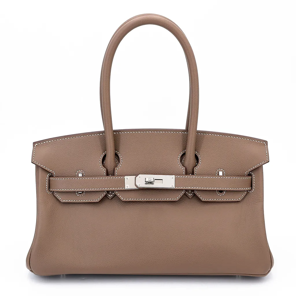 Birkin Shoulder Light 29 Etoupe (18)