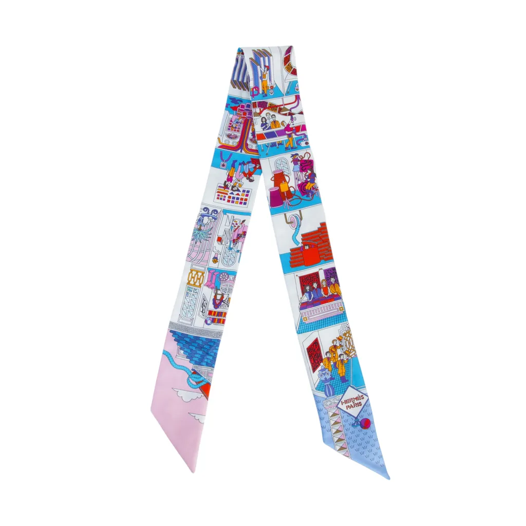 TwillyLA MAISON DES White Pink Blue