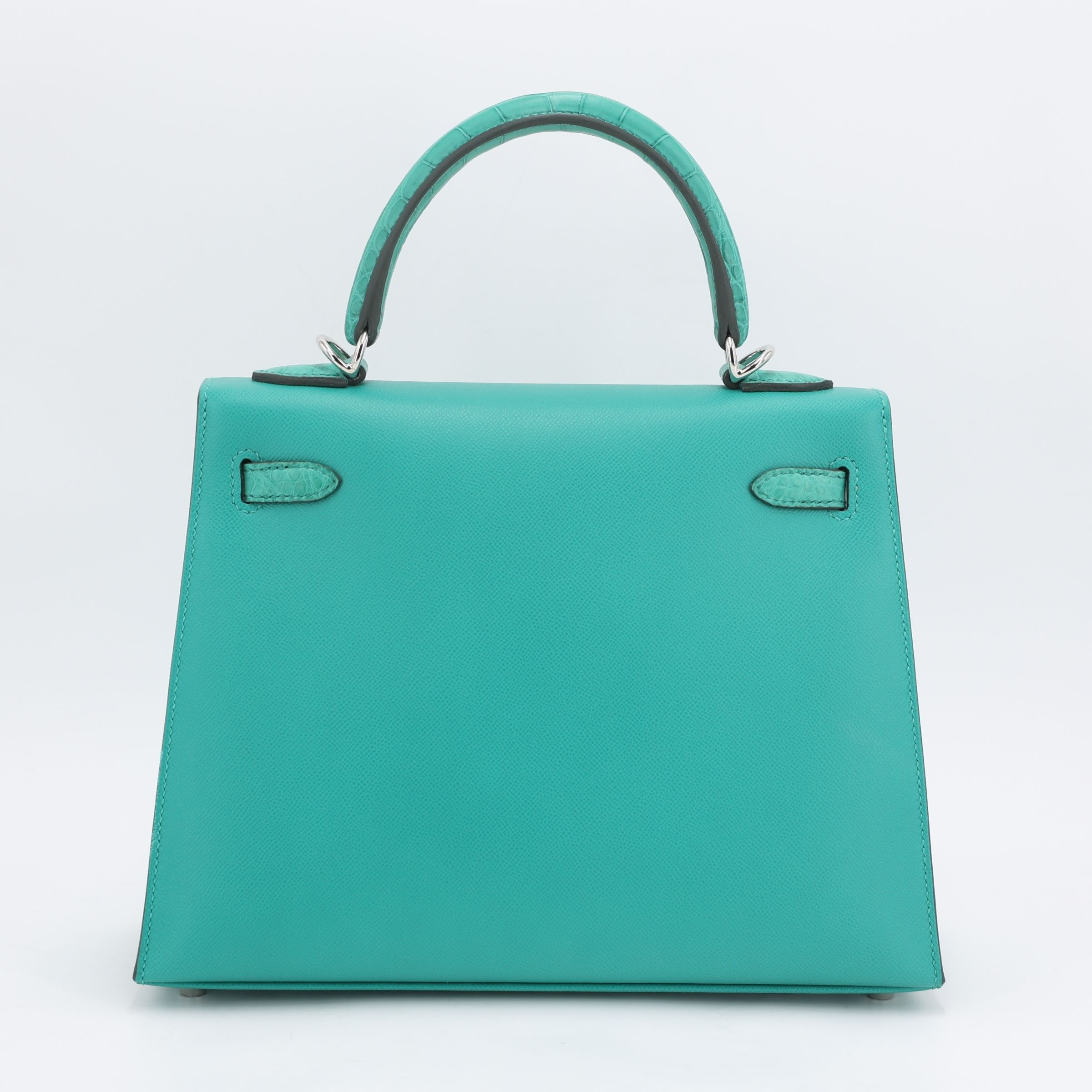 Brand New ( Rank N ) HERMÈS Kelly 25 Sellier Touch Vert Jade (O6