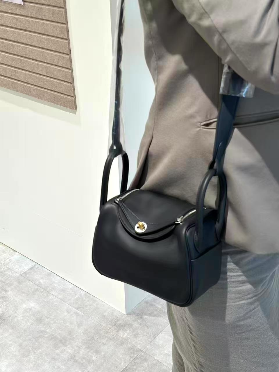 ランク N 新品 HERMÈS エルメス ミニリンディ2 ブラック (89) スイフト