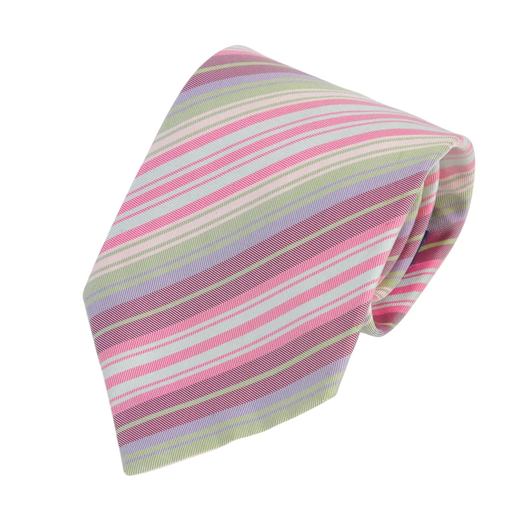 Neckties Pink Green