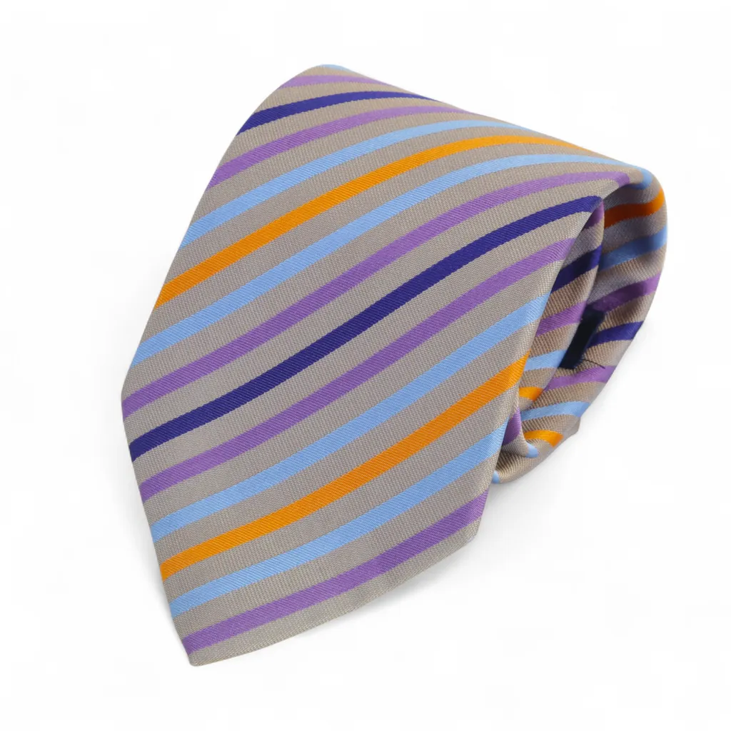 Neckties Blue Purple Yellow