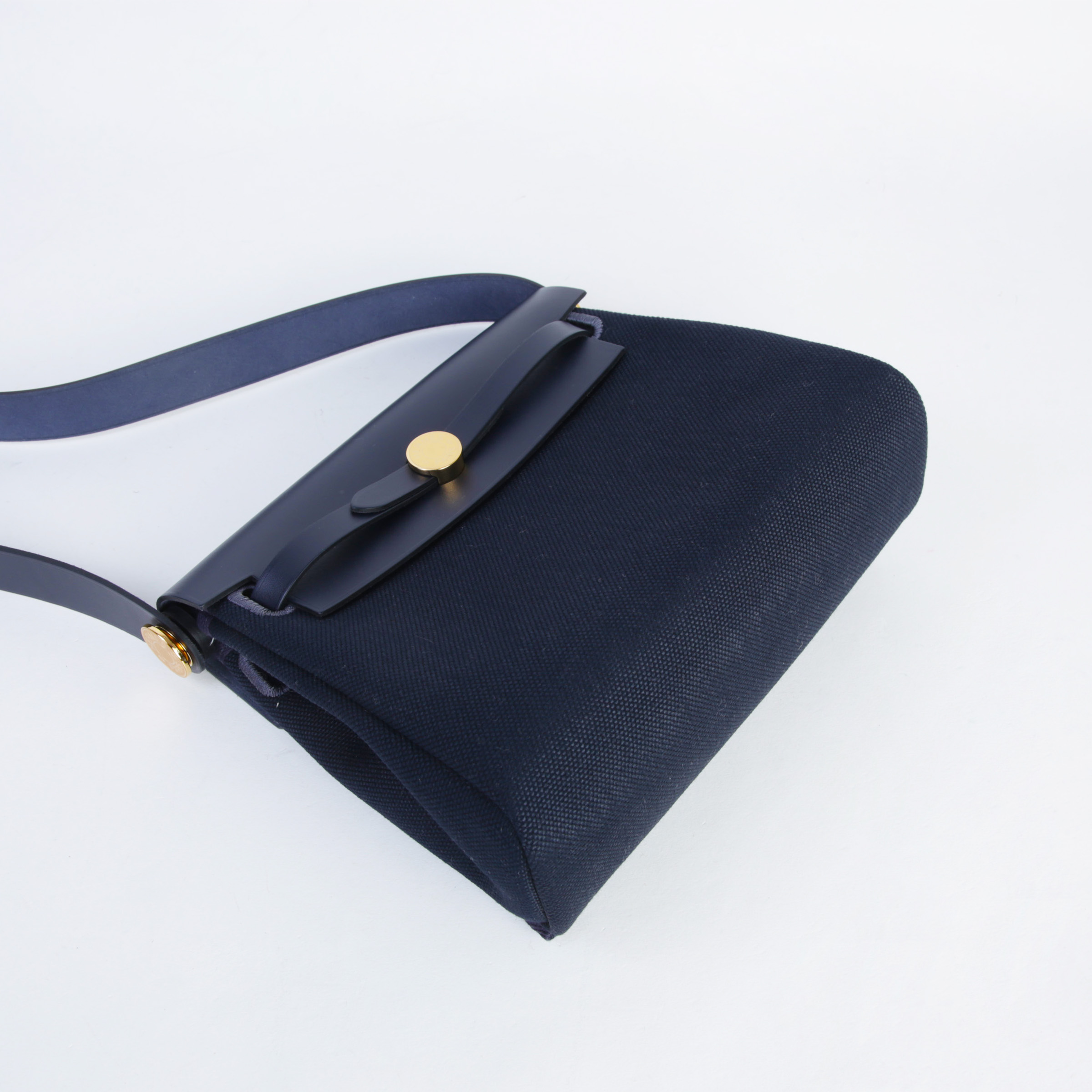 Brand New ( Rank N ) HERMÈS Herbag Zip Mini 20 Bleu Indigo (76