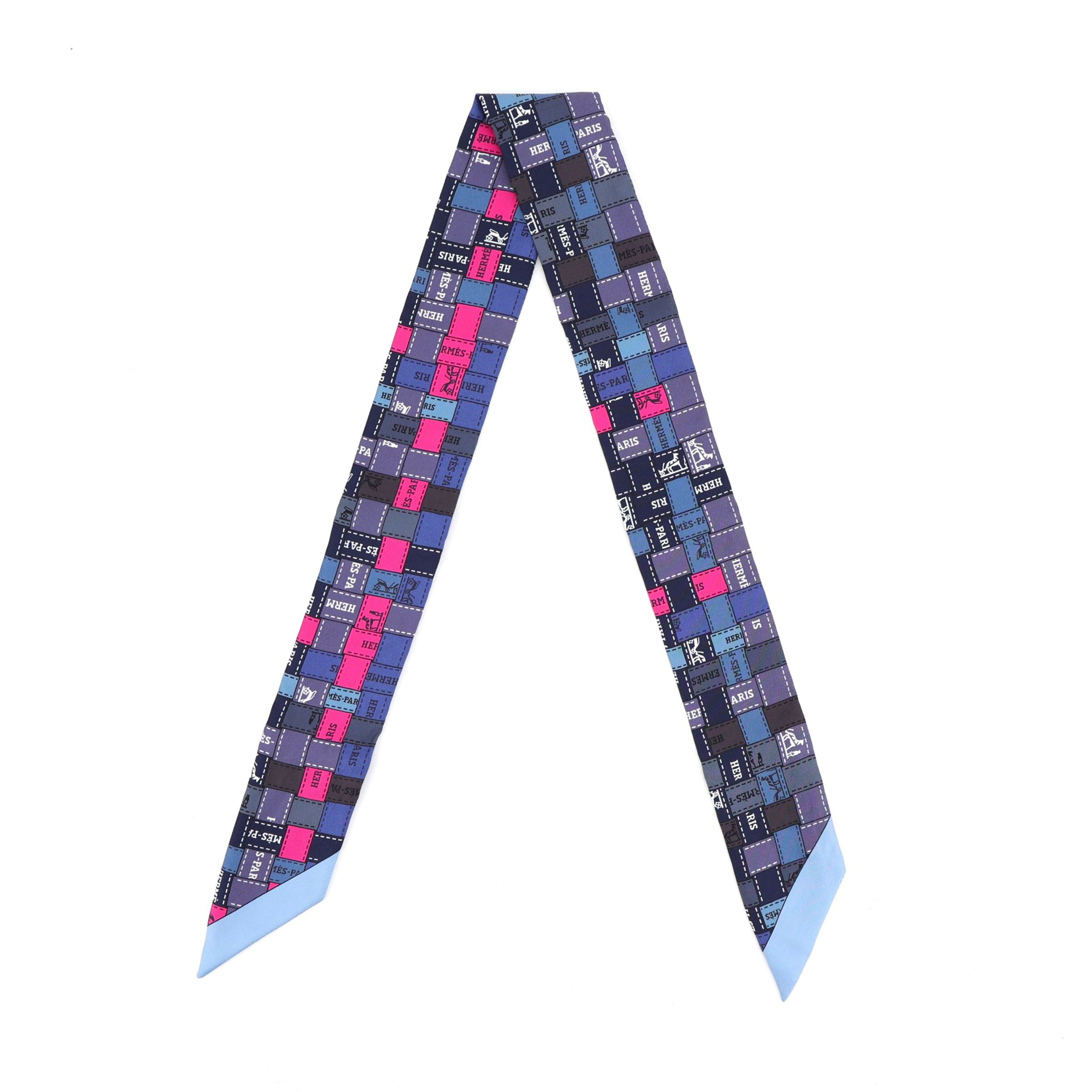 ランク NS 未使用品 HERMÈS エルメス ツイリー ボルデュック・チェック