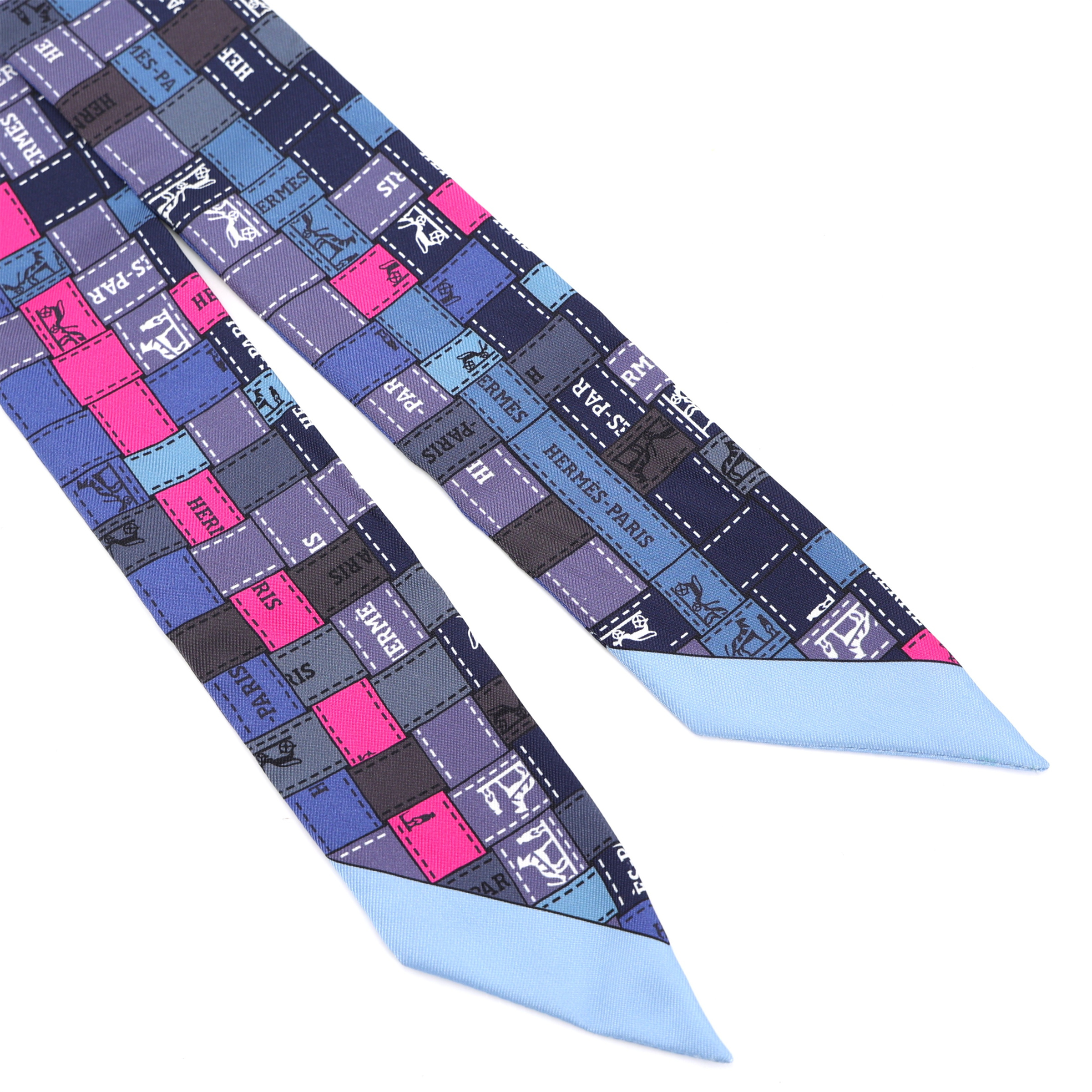 ランク NS 未使用品 HERMÈS エルメス ツイリー ボルデュック・チェック