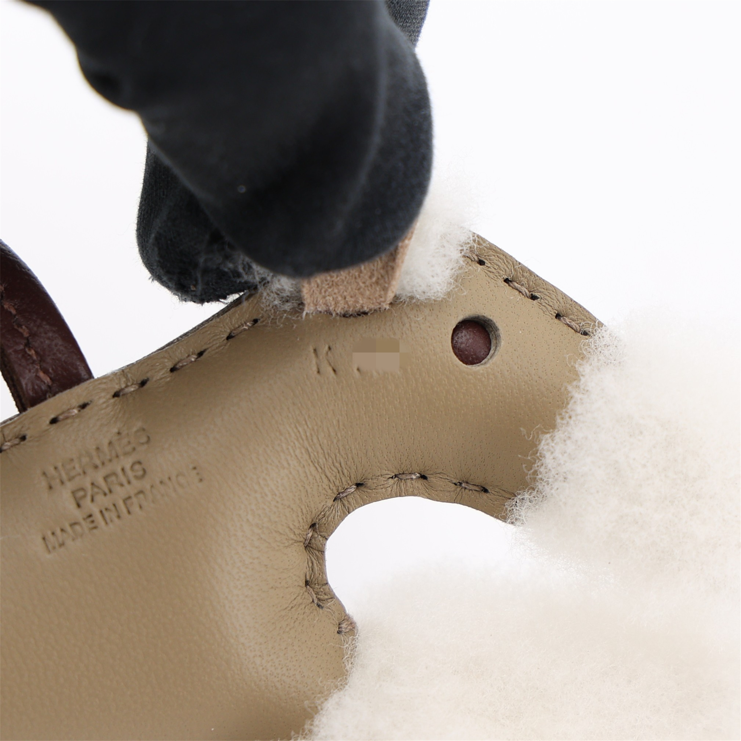 【新品未使用】エルメス　バディチャーム　ベージュマルファ　K刻印 23120602.jpg