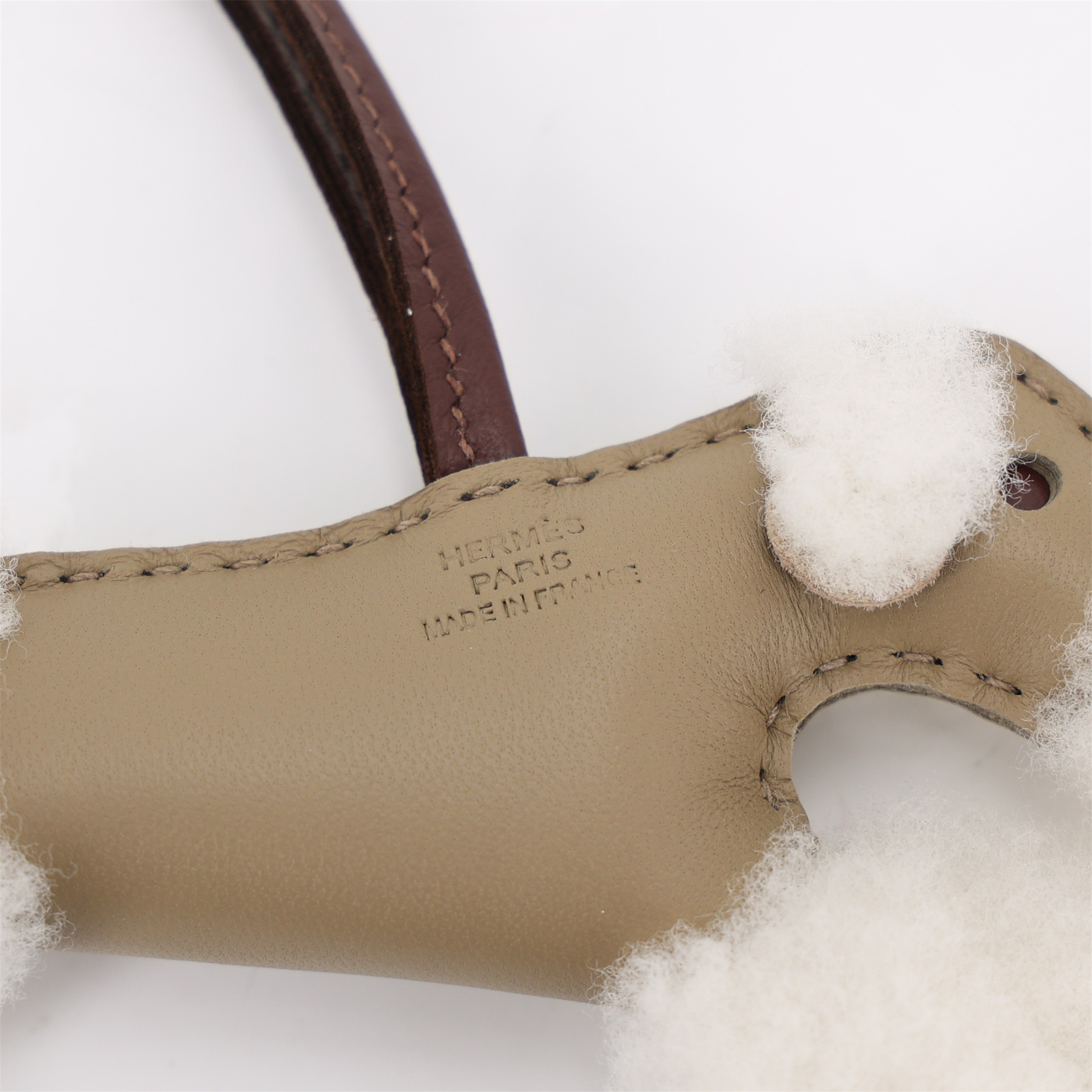 ランク N 新品 HERMÈS エルメス バディチャーム ベージュマルファ (8Q