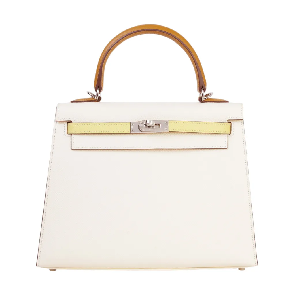 Kelly 25 Sellier Nata (I2) Jaune Poussin (1Z) Sesame (2S)