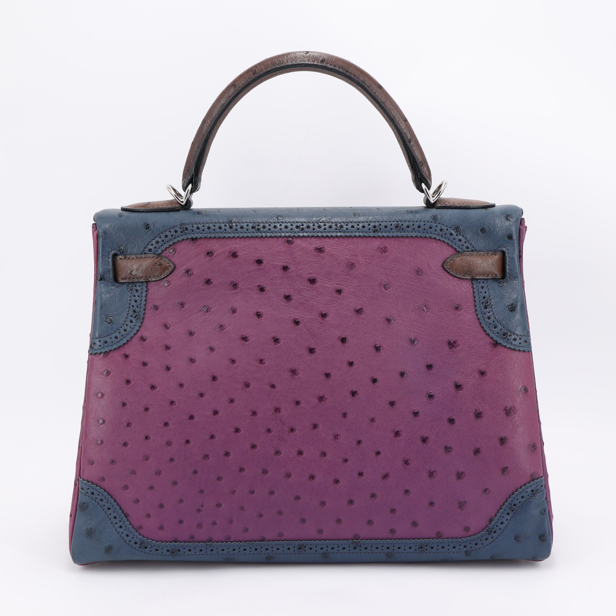 HERMES 紫色 テクスチャー織り スリムタイ HERMES 紫色 テクスチャー