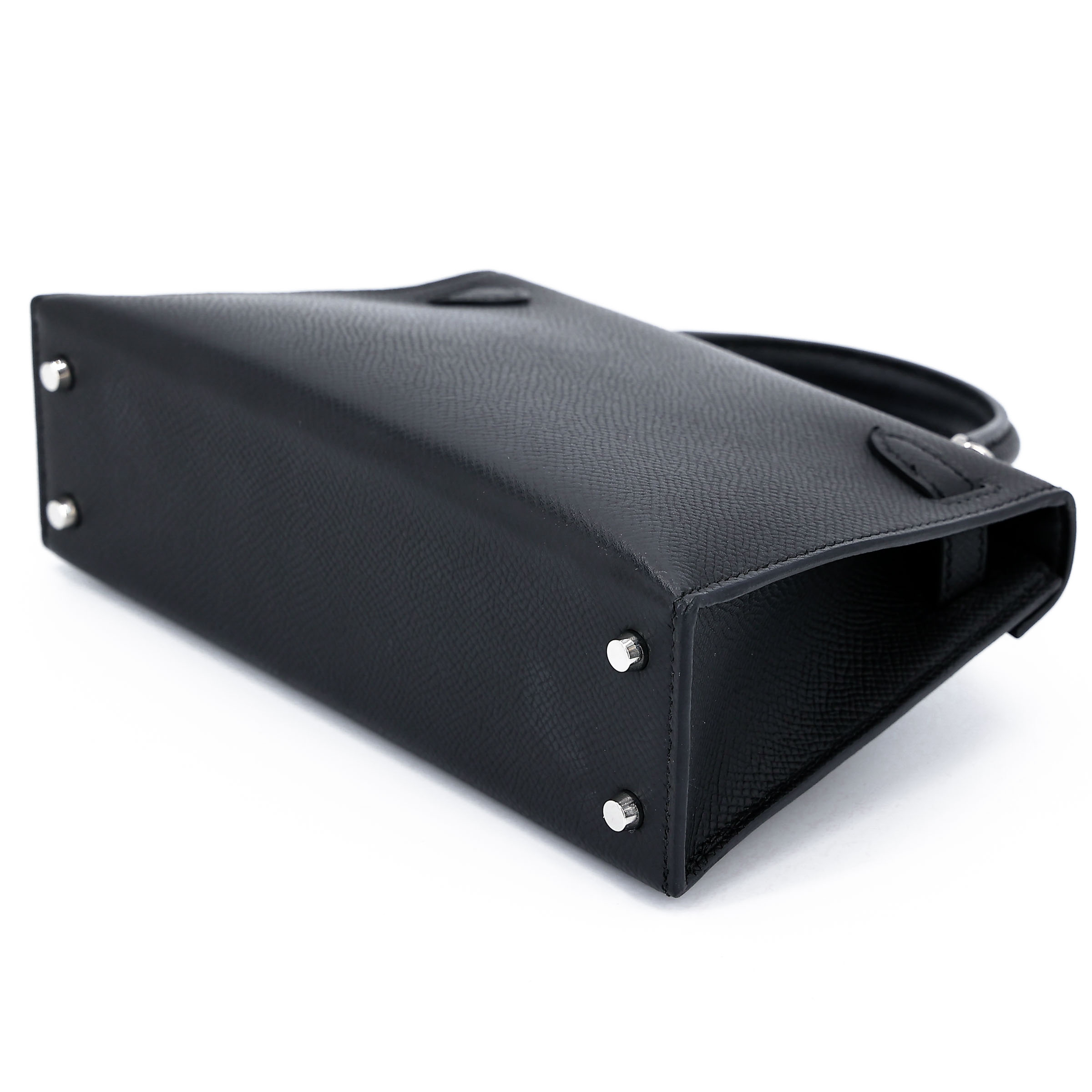 ランク A HERMÈS エルメス ミニケリー2 ブラック (89) エプソン