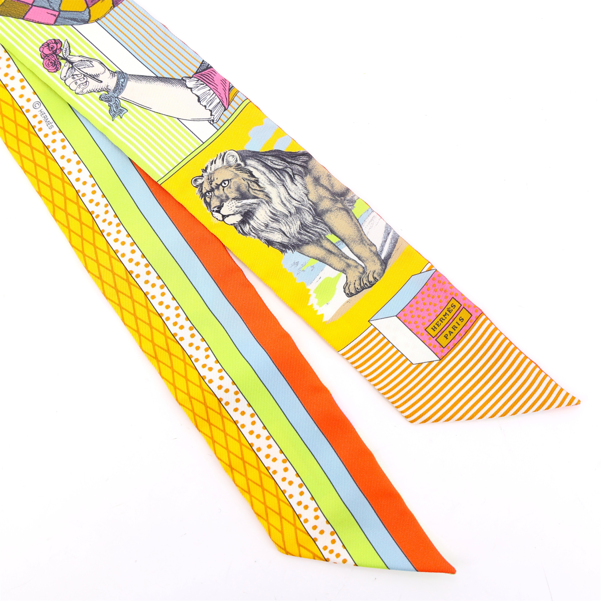 HERMES　ツイリー　一本のお値段です！ ランク N 新品 HERMÈS エルメス ツイリー グラン・テアトル