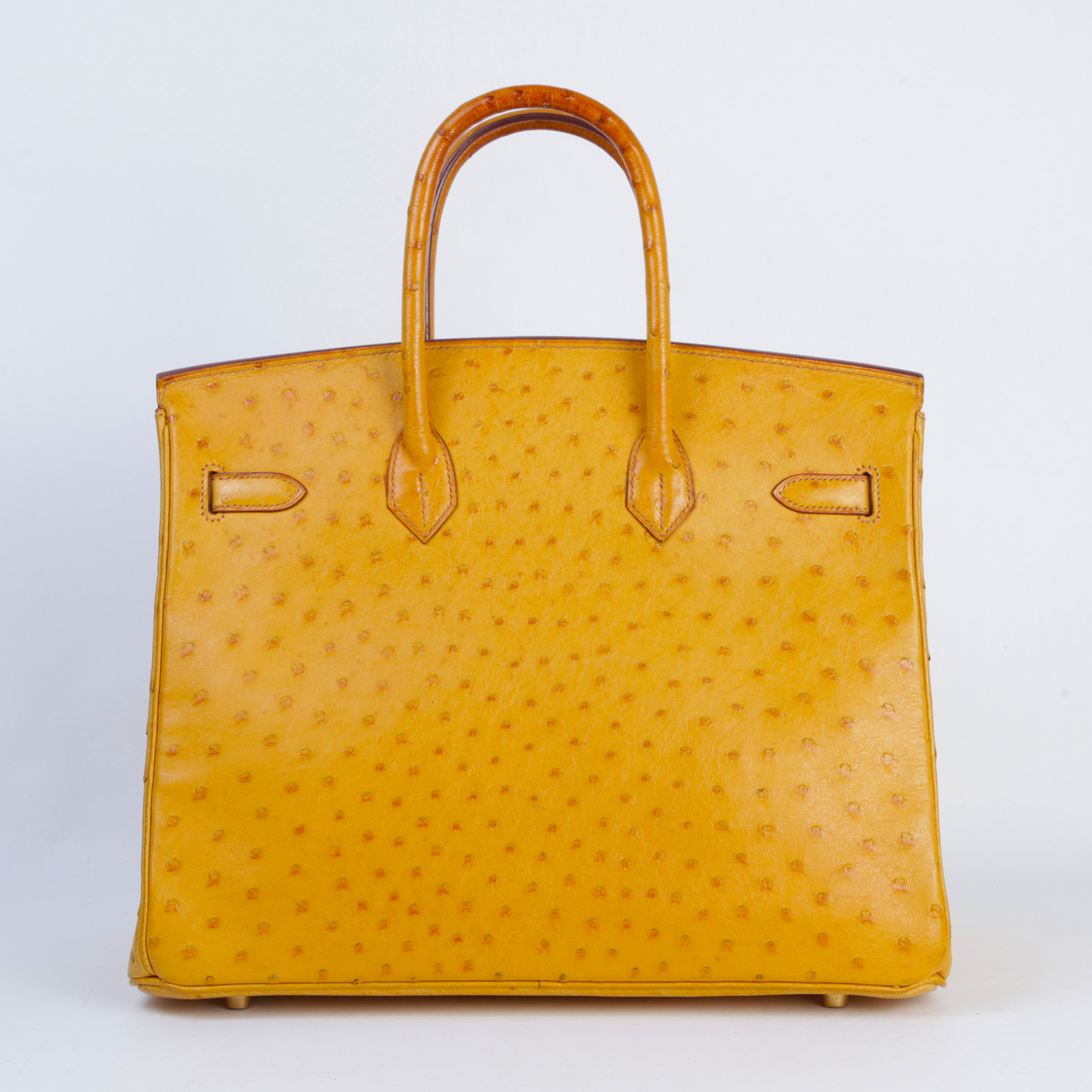 ランク AB HERMÈS エルメス バーキン35 チェスナッツ オーストリッチ