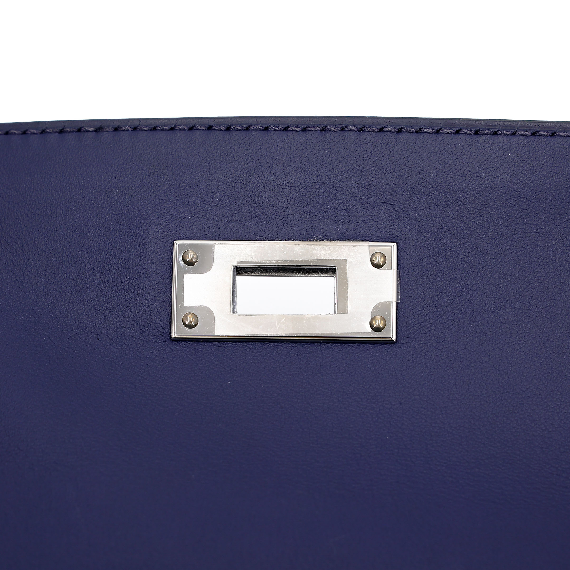 Kelly 28 Sellier Bleu Saphir (73) Ecru Mauve (97) - GINZA XIAOMA ...