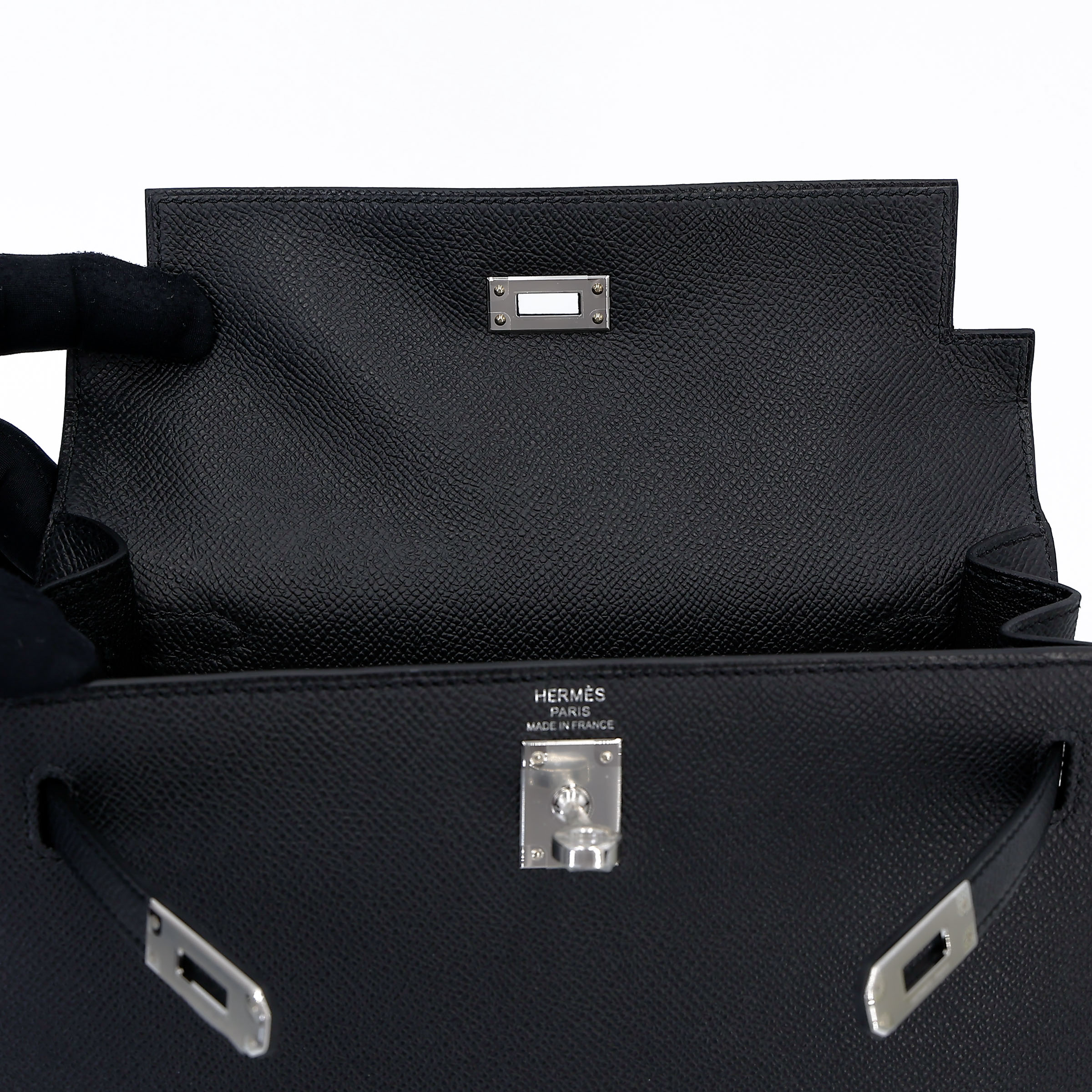 ランク N 新品 HERMÈS エルメス ケリー25 セリエ ブラック (89