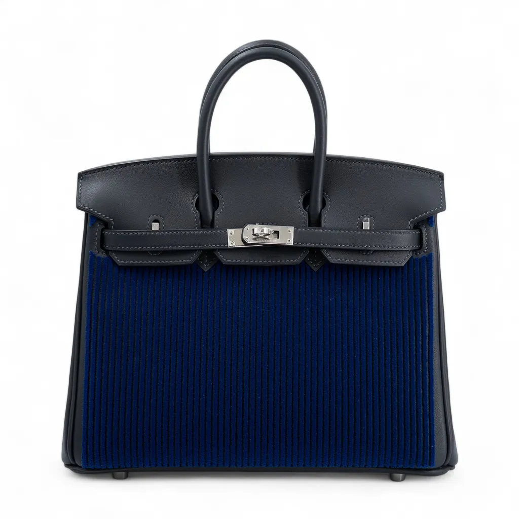 バーキン25 キャバン (3Y) ブルーサフィール (73)