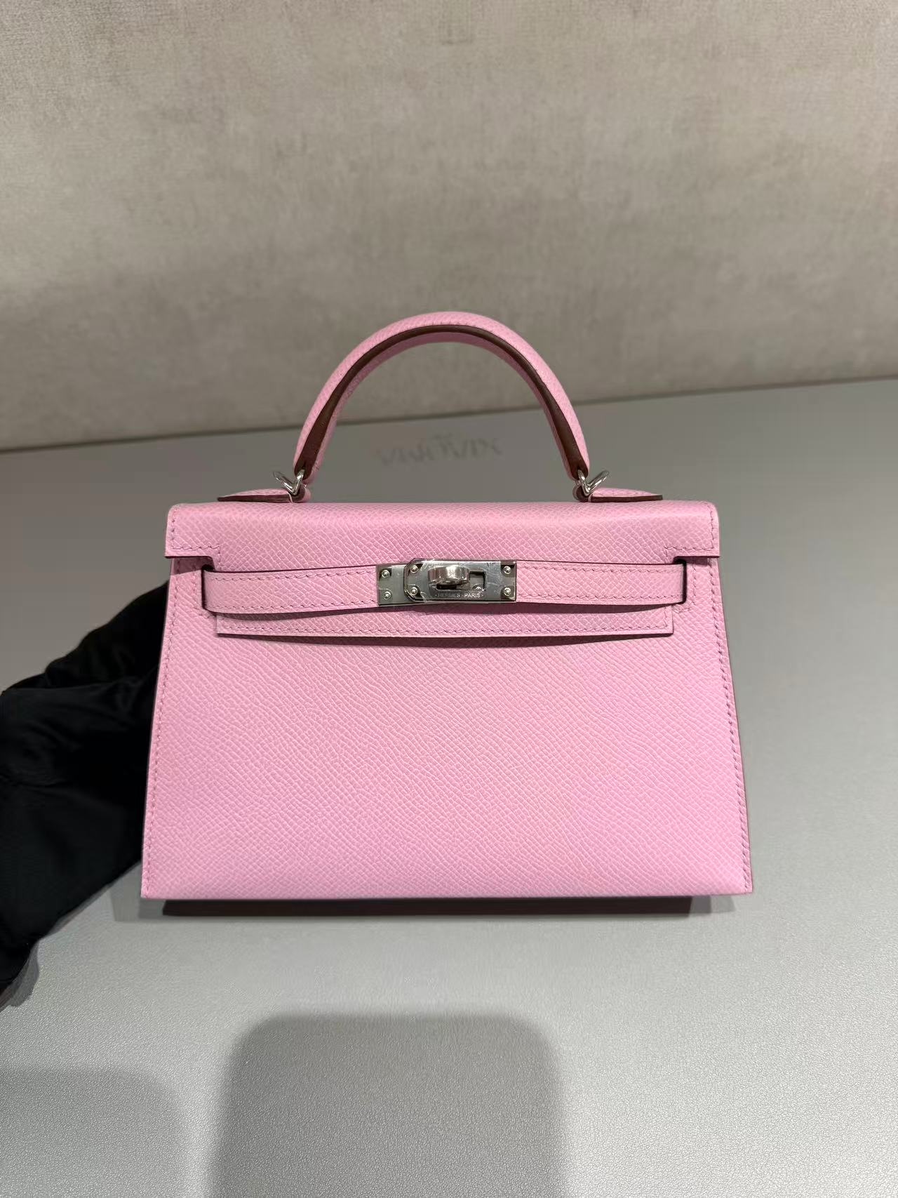 ランク N 新品 HERMÈS エルメス ミニケリー2 モーヴシルベストル (X9