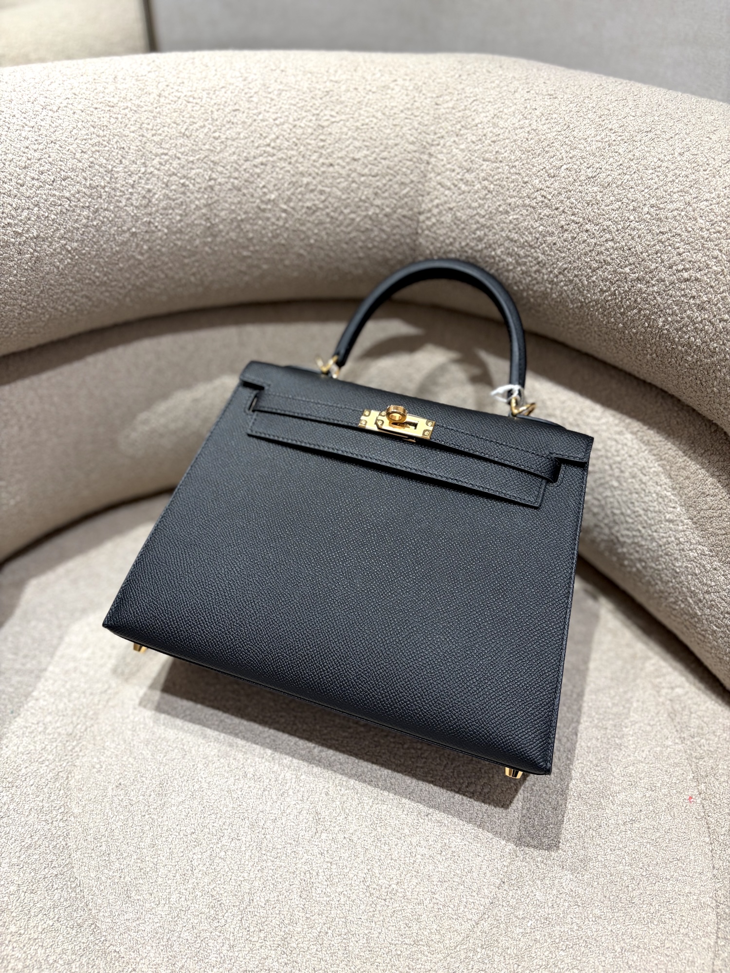 ランク N 新品 HERMÈS エルメス ケリー25 セリエ ブラック (89