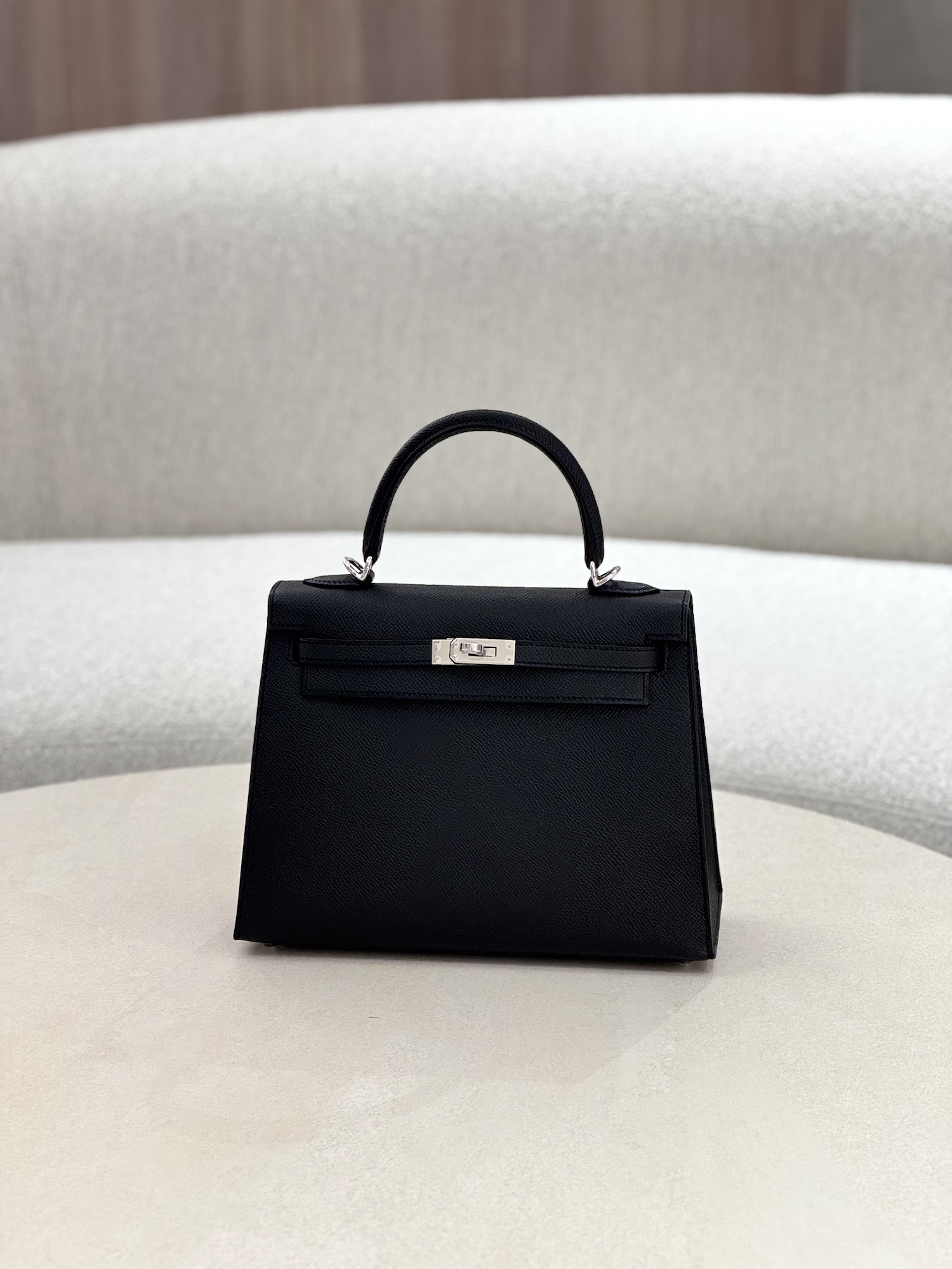 ランク N 新品 HERMÈS エルメス ケリー25 セリエ ブラック (89