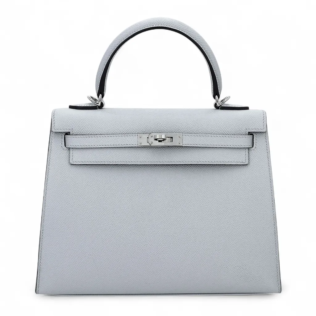 Kelly 25 Sellier Bleu Glacier (8U)