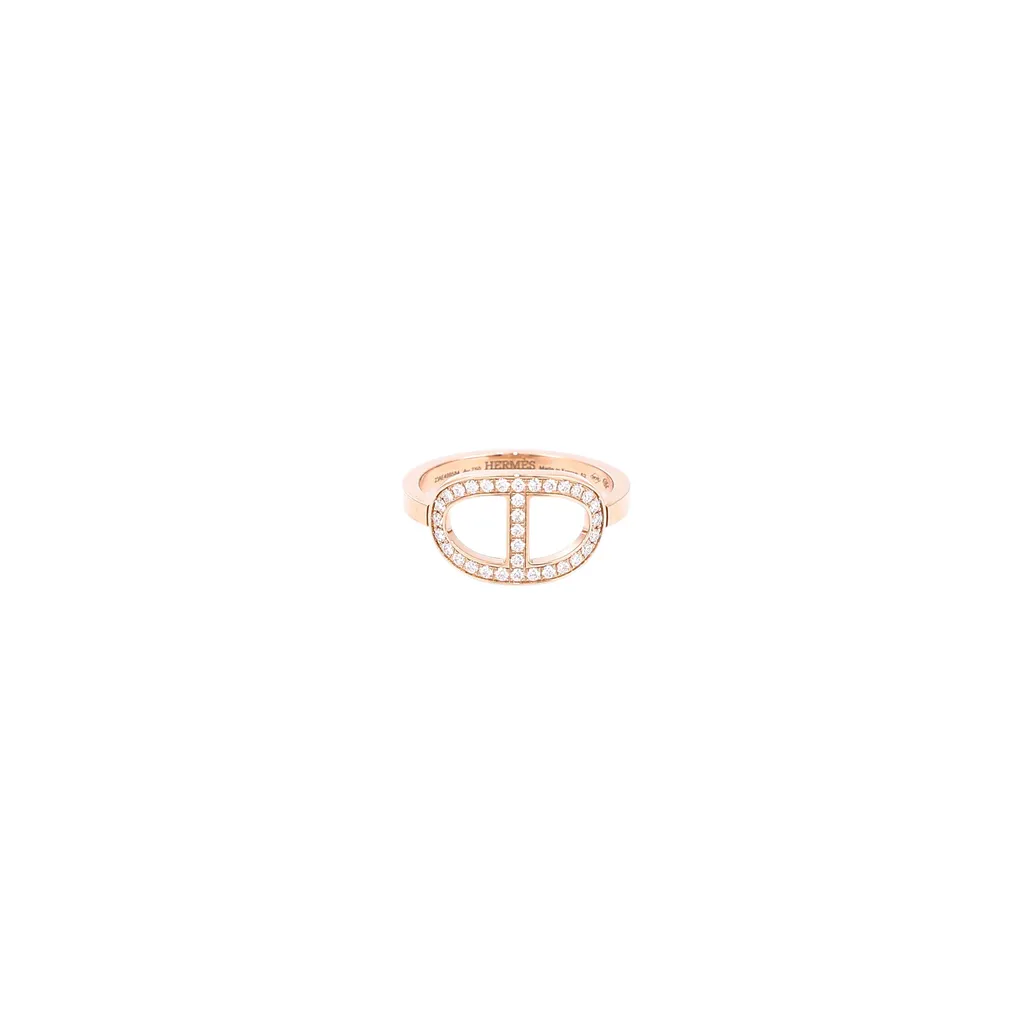 Chaine d'ancre Contour Ring Rose Gold