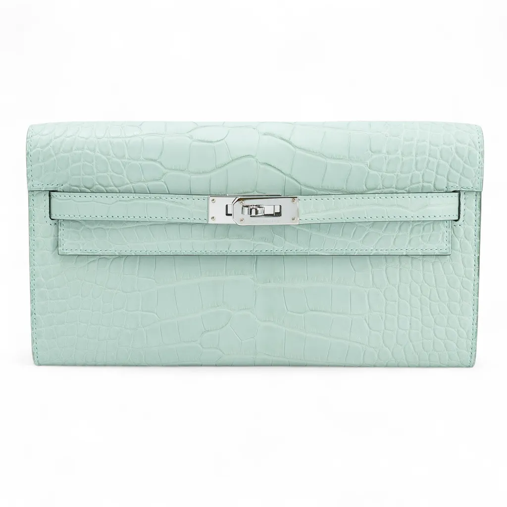 Kelly To Go Wallet Vert d’Eau (6U)