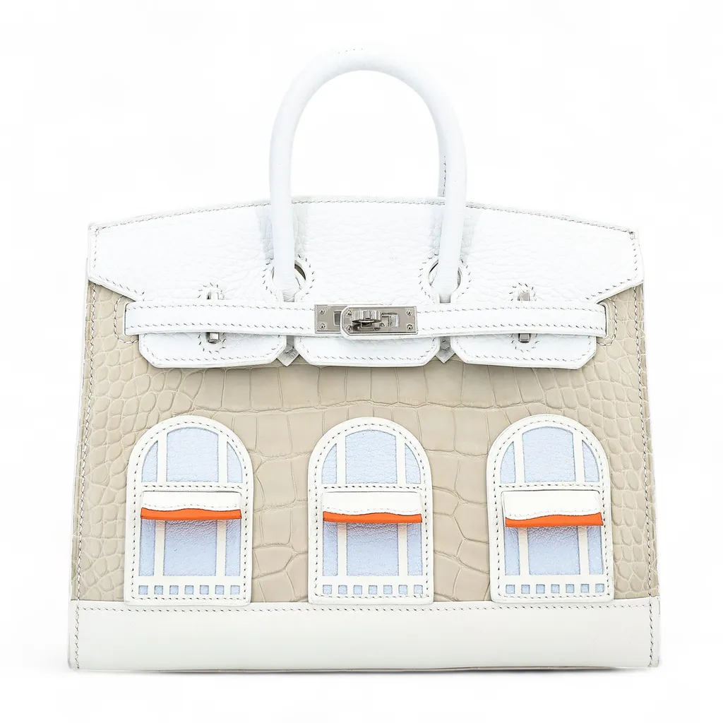 バーキン フォーブル ホワイト (01) オレンジ (93) ベトン (8L)