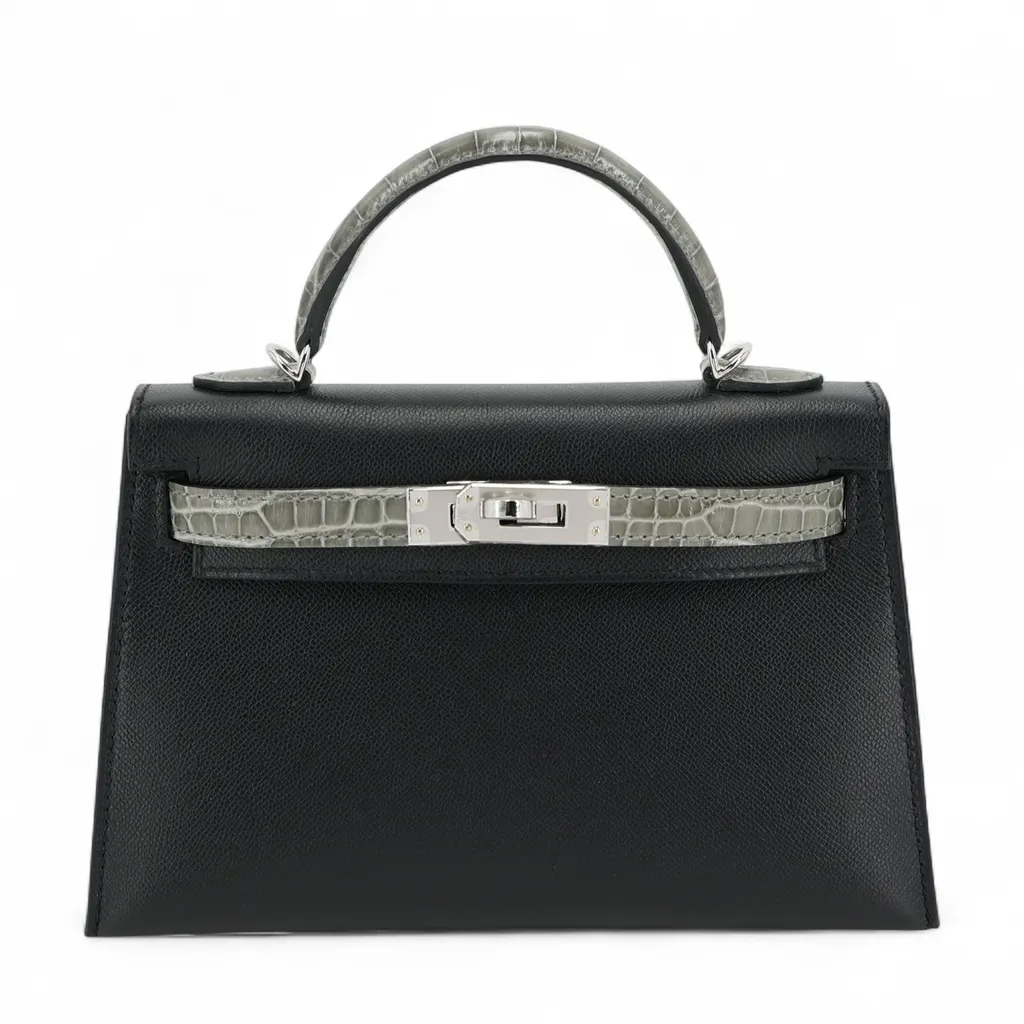 Mini Kelly II Touch Noir (89) Gris Ciment (0V)