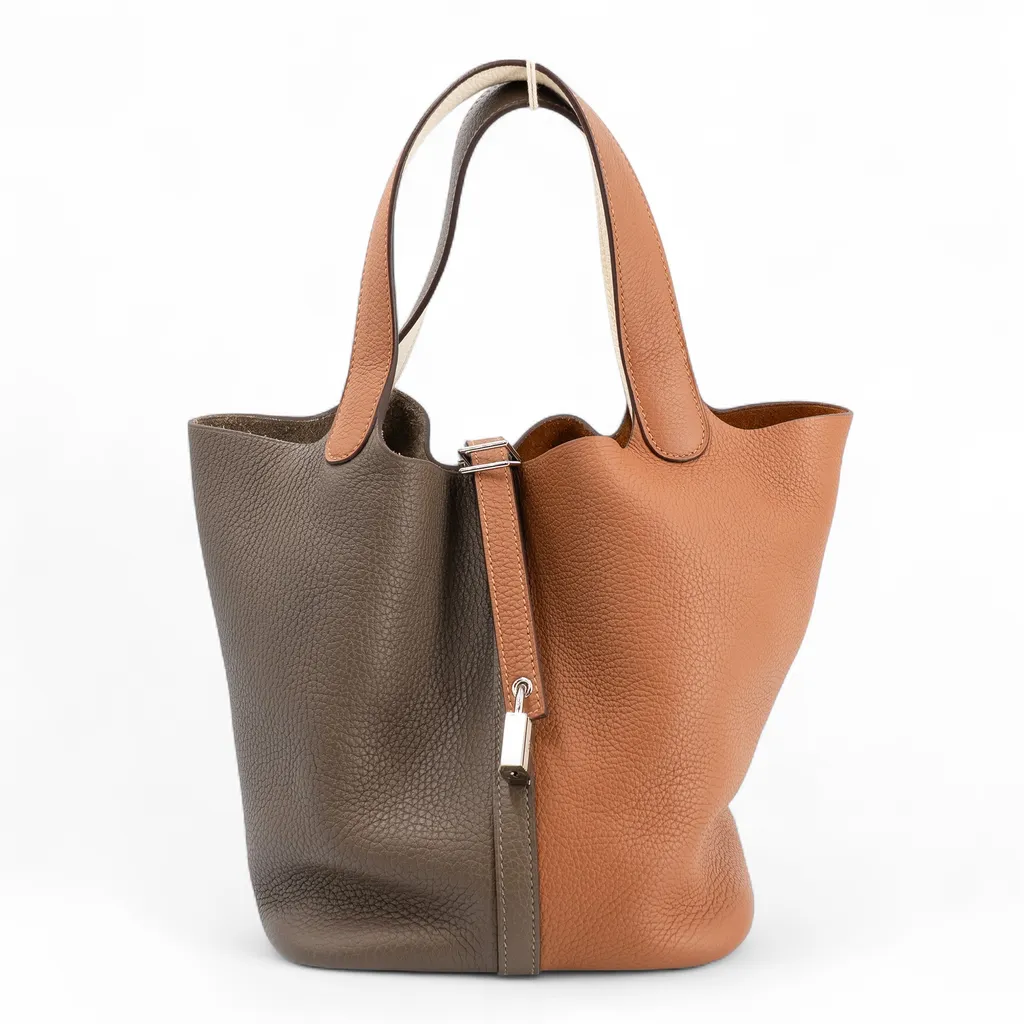 Picotin Lock MM Casaque Gold (37) Etoupe (18) Nata (I2)