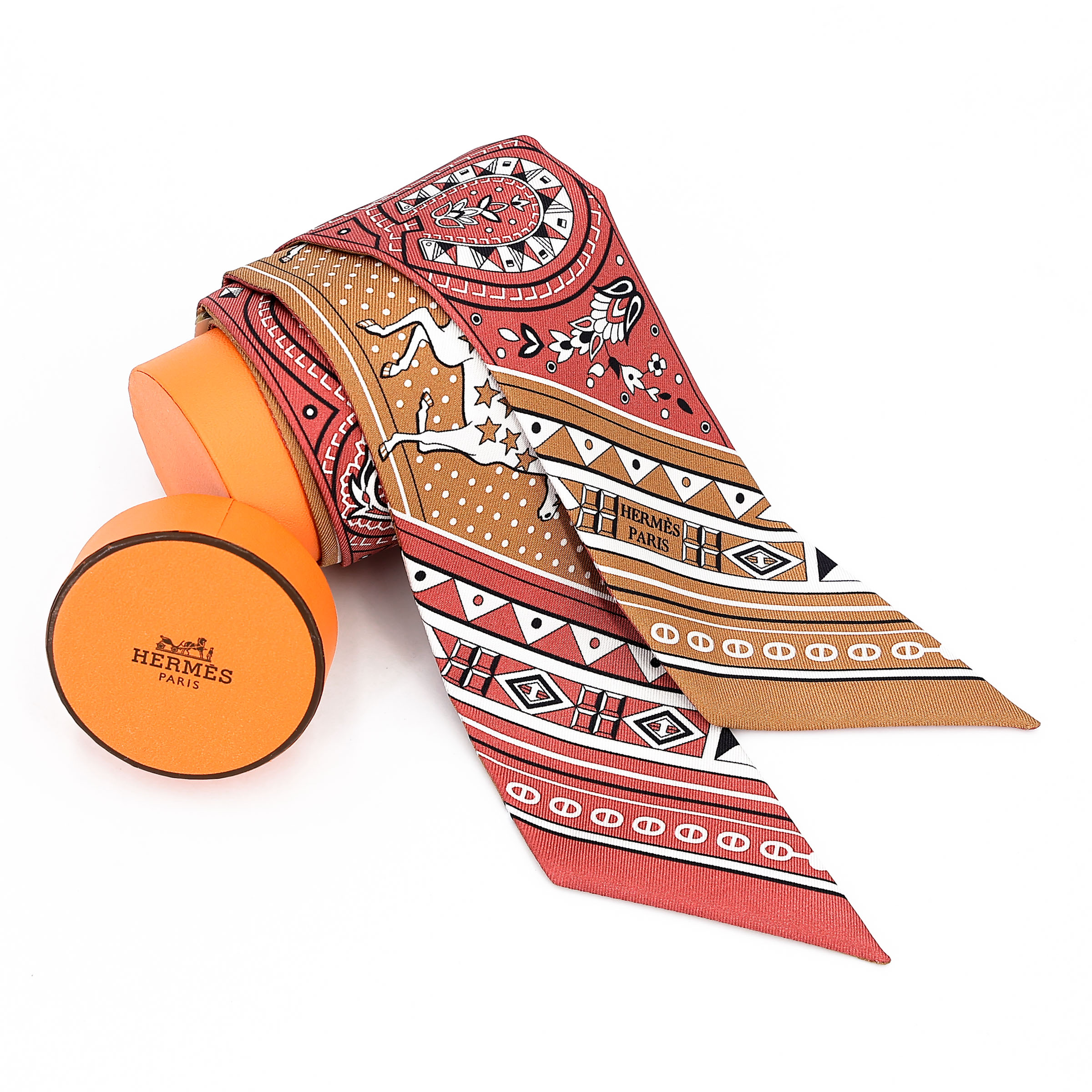 ランク N 新品 HERMÈS エルメス ツイリー シュヴァル・ドゥ・クール