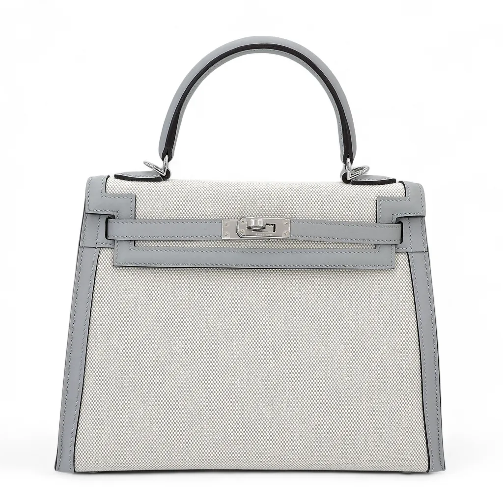 Kelly 25 Sellier Bleu Glacier (8U)