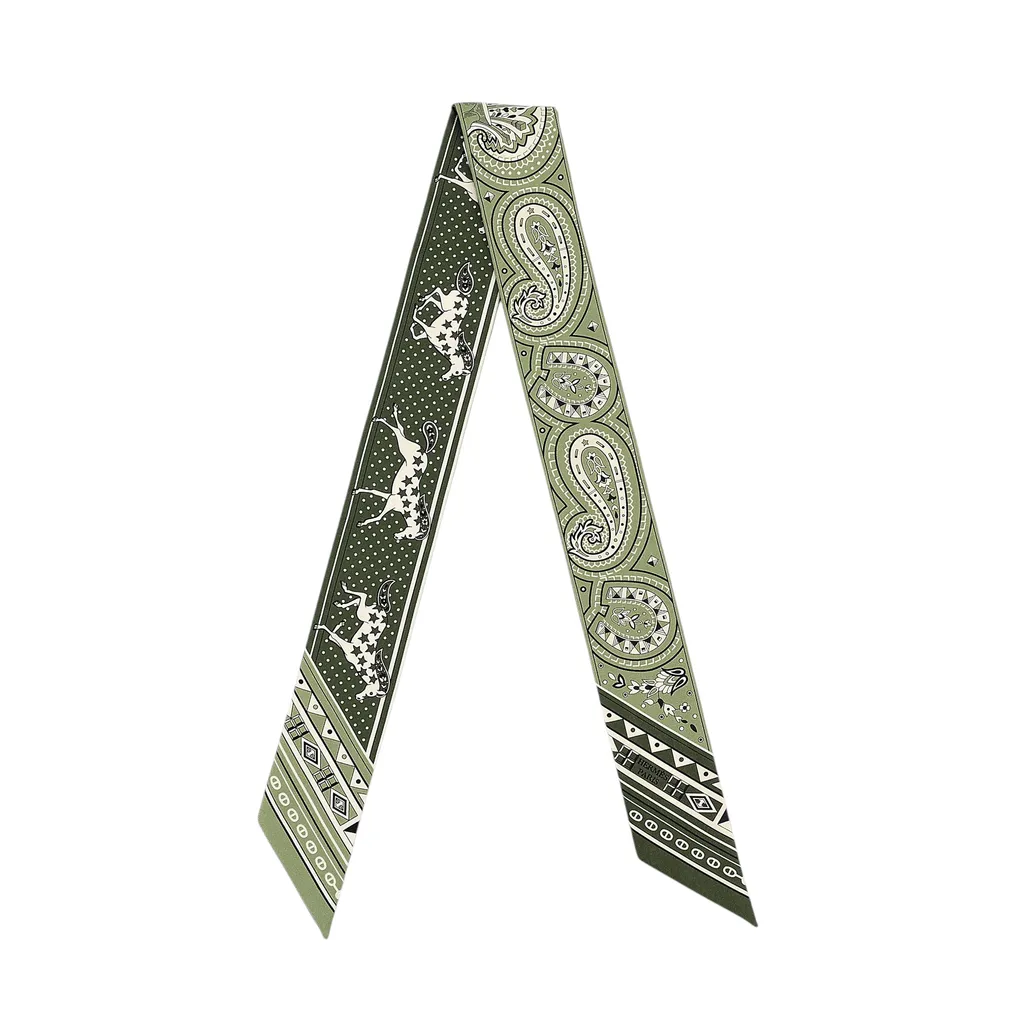 Twilly Festival des Amazones Bandana Green White