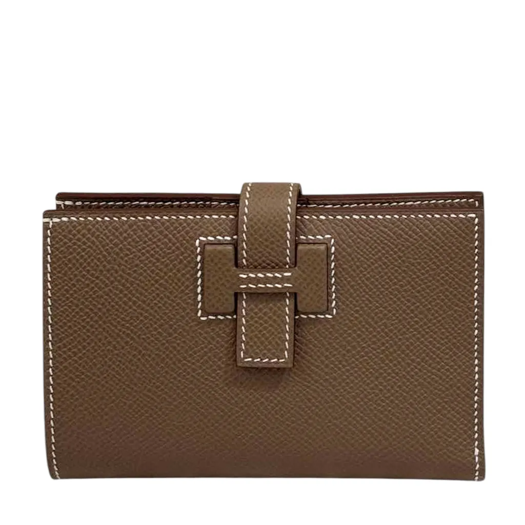 New H Passant Compact Wallet Etoupe (18)
