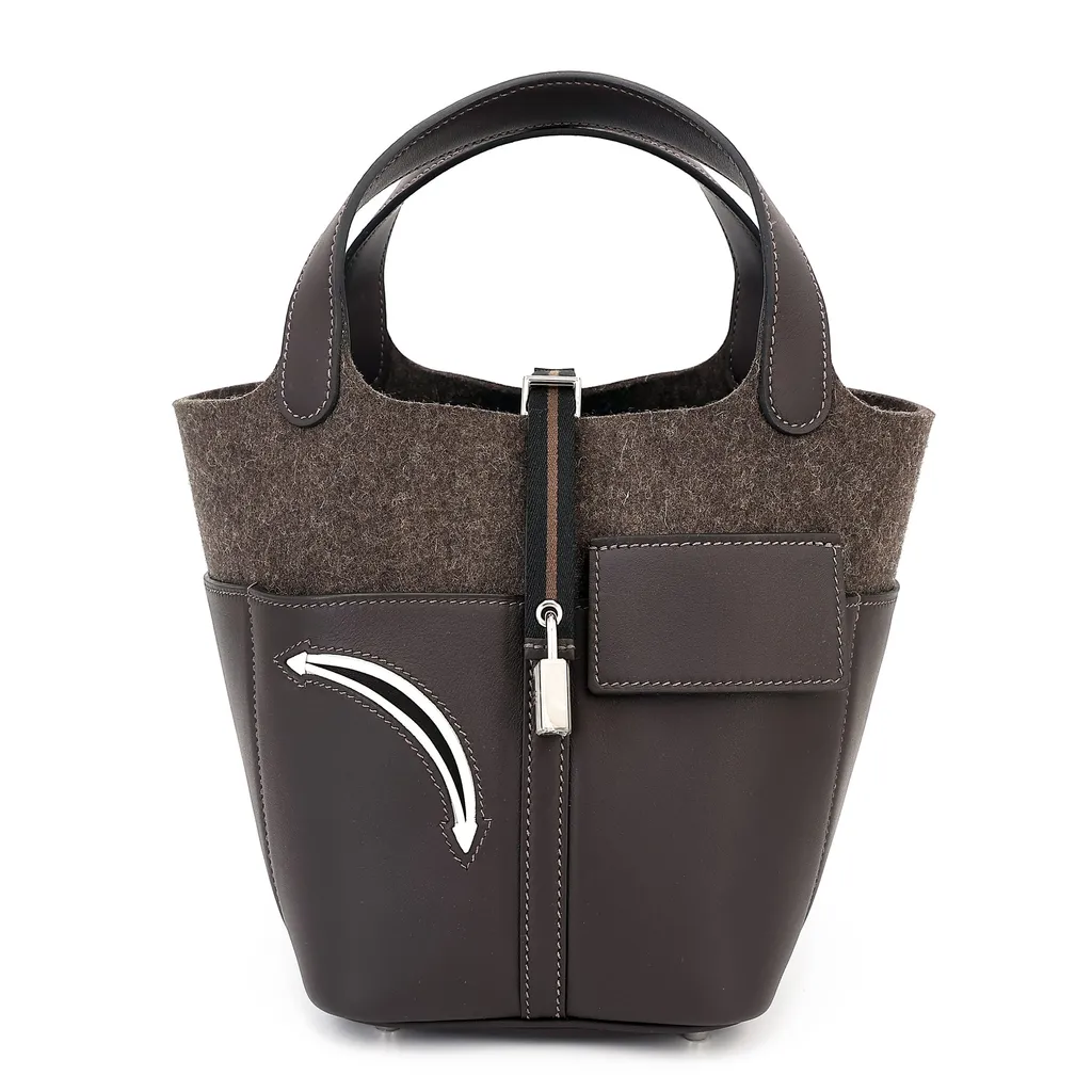 Picotin Lock PM Go Team Ebene (46) Chocolat (47) New White (0U)