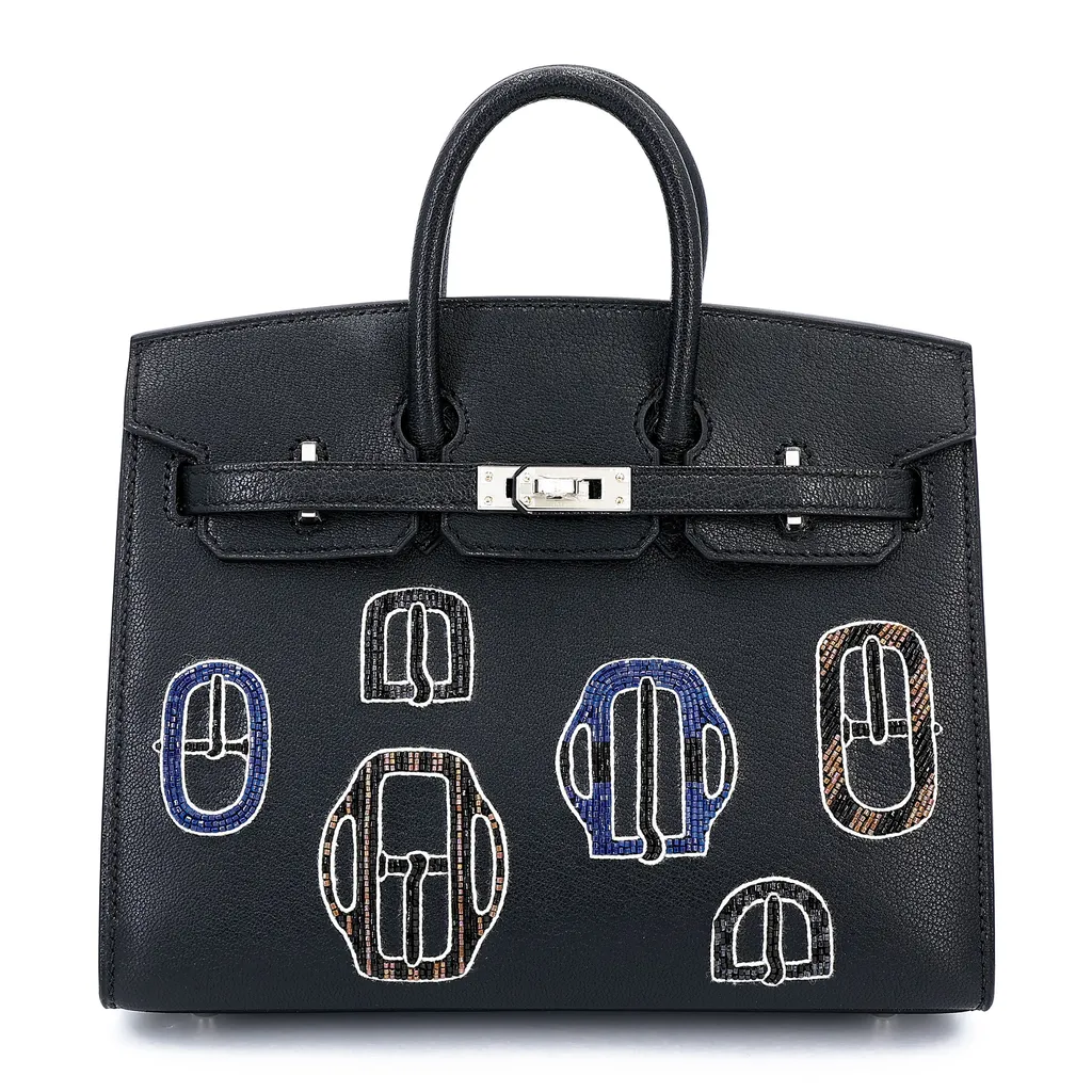 Birkin 20 Sellier Bouclerie Moderne Casaque Noir (89)