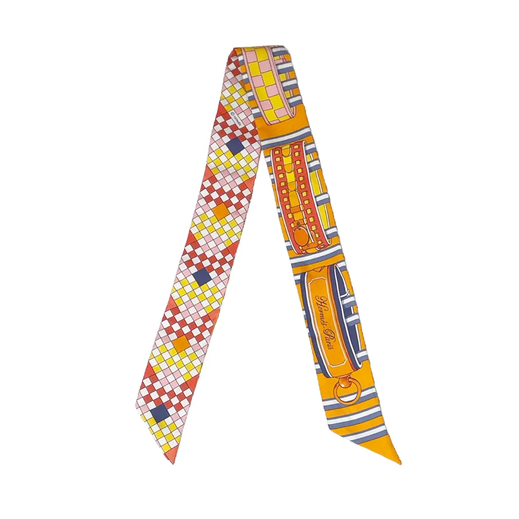 ランク A HERMÈS エルメス ツイリー コリエ・ド・シアン・リミックス