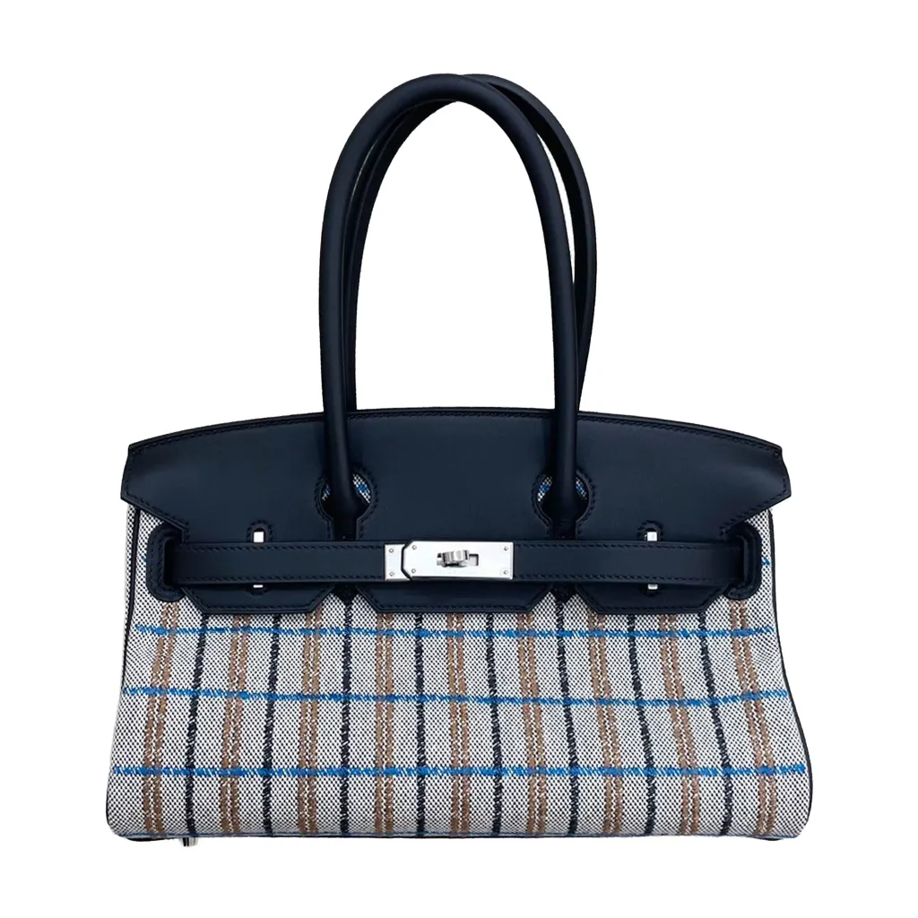 Birkin Shoulder Light 29 Noir (89) Ecru