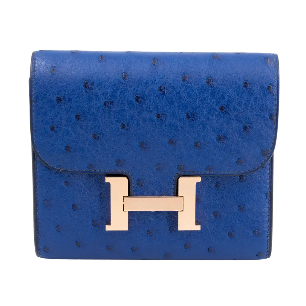 Constance Compact Wallet Bleu Saphir (73)