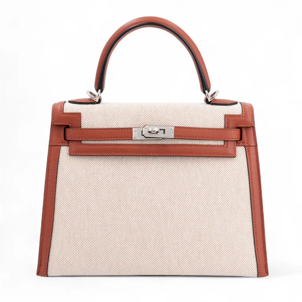 Kelly 25 Sellier Cuivre (6C) Rose Texas (0E)