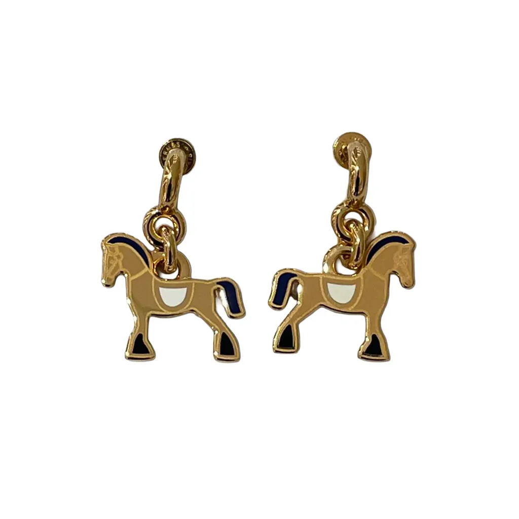 Cheval earrings Blue
